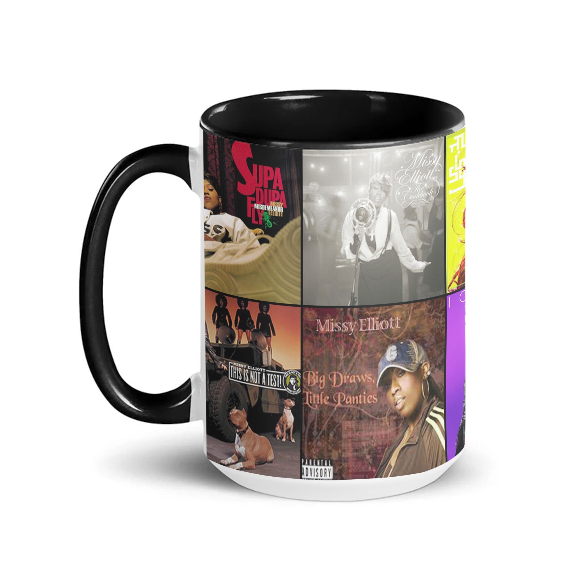 Missy Elliott Accent Mug Hip-Hop Icon Album Cover Collage Gift