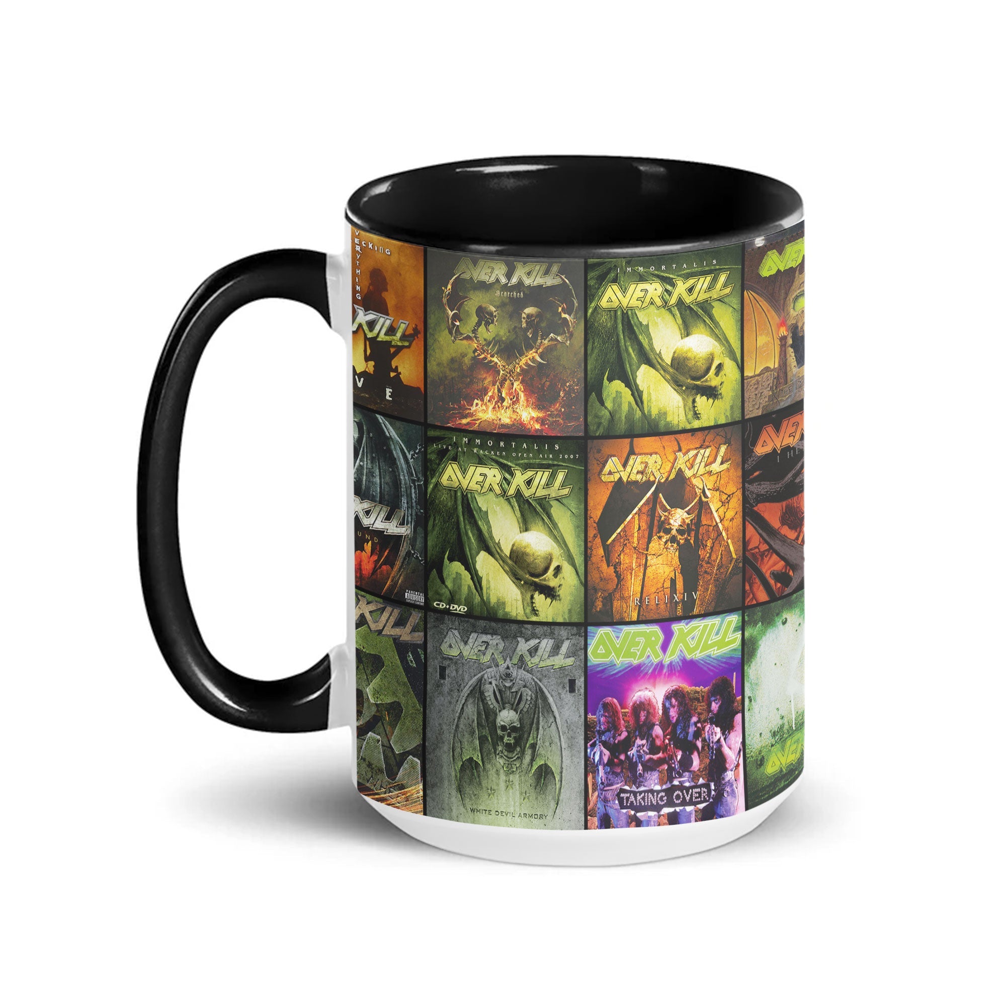 Overkill Accent Mug Thrash Metal Legends Album Collage Gift