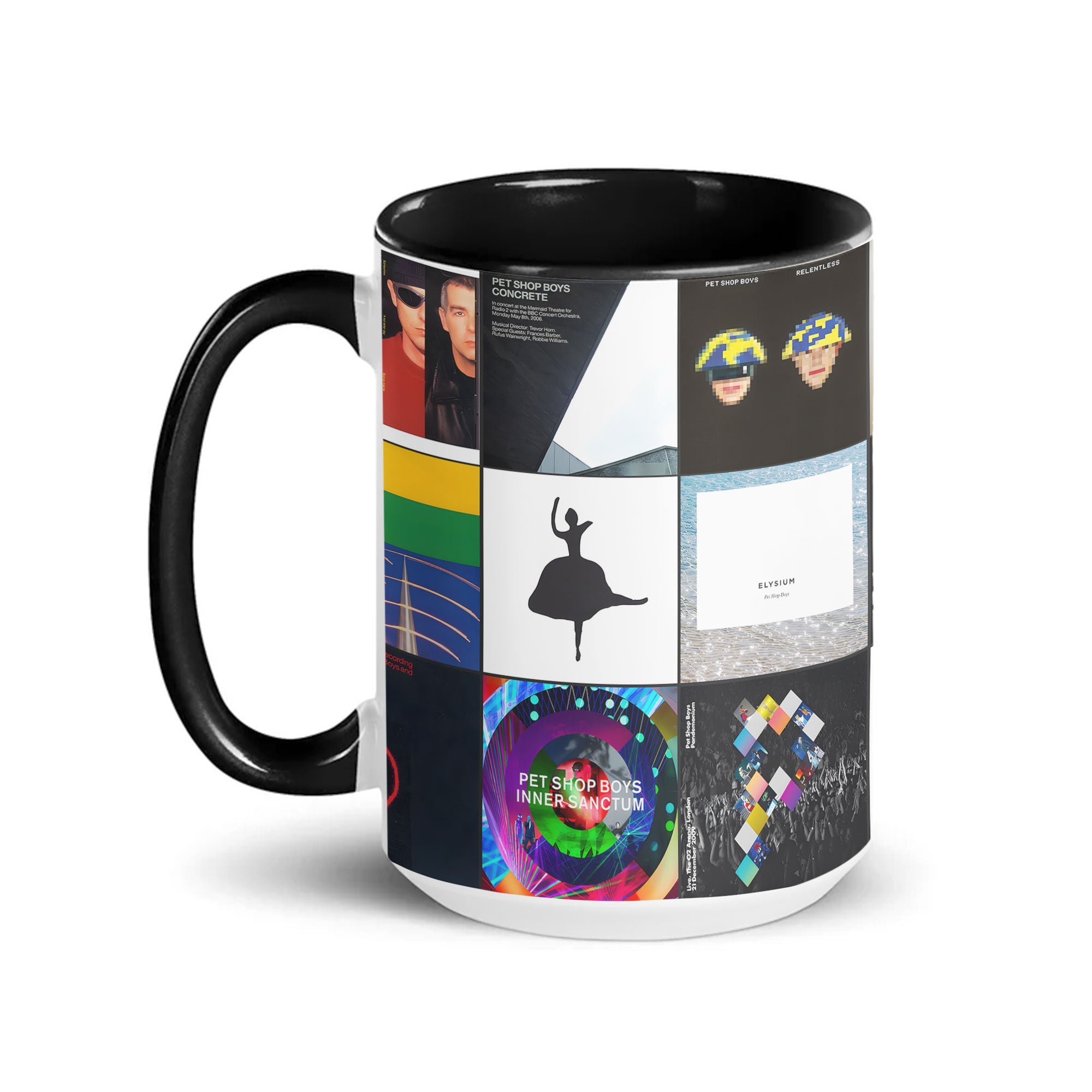 Pet Shop Boys Accent Mug Modern Album Art Collage Gift