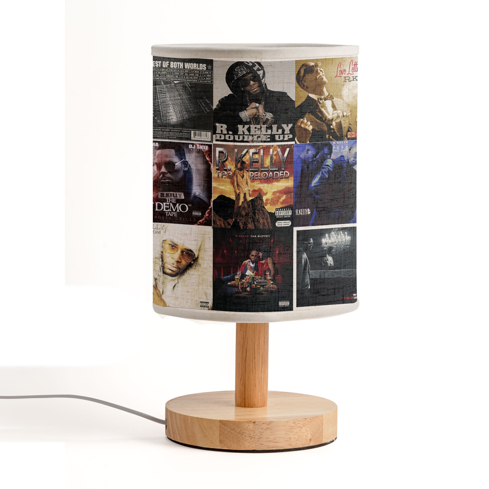 R&B Soul Glow R. Kelly Albums Fabric Lamp