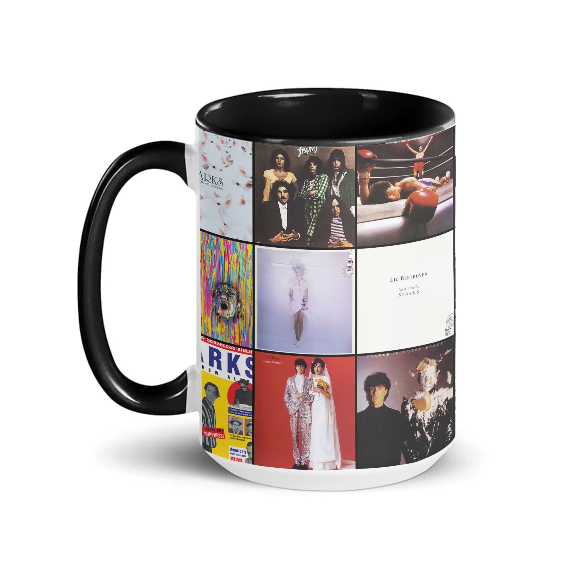 Sparks Accent Mug Iconic Album Cover Collage Gift