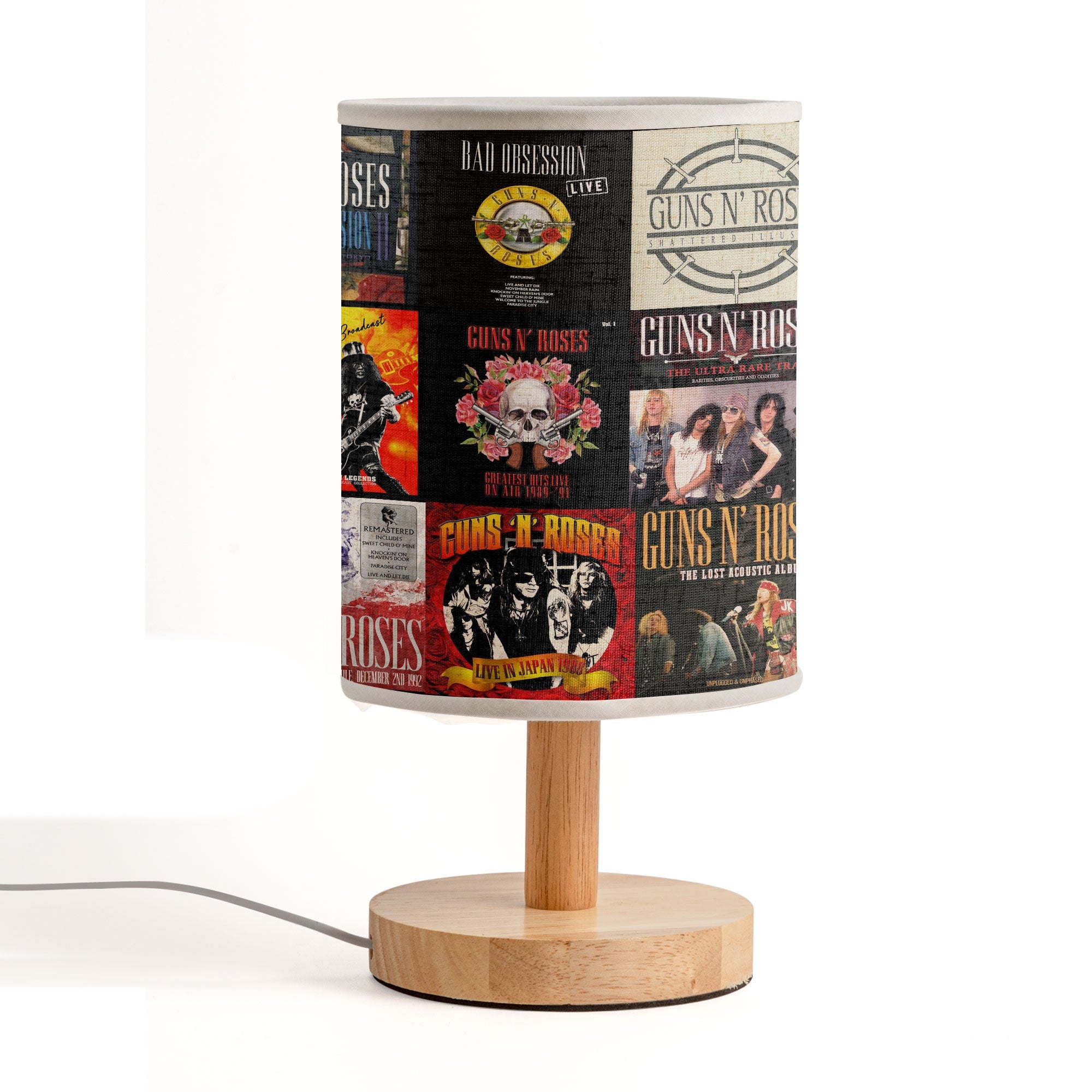 Guns N’ Roses Album Cover Lamp Rock Band Music Table Light