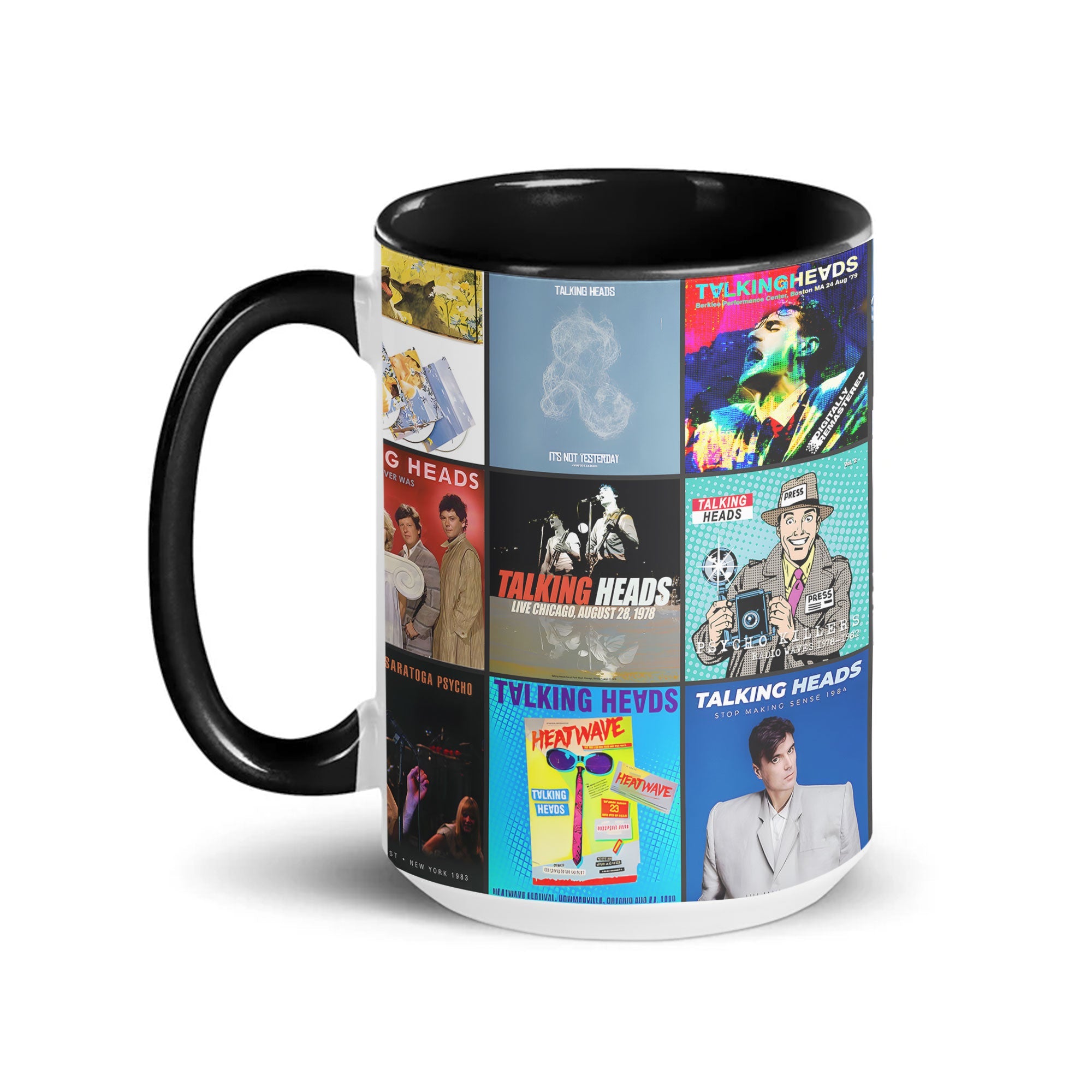 Talking Heads Accent Mug Classic Album Cover Collage Gift