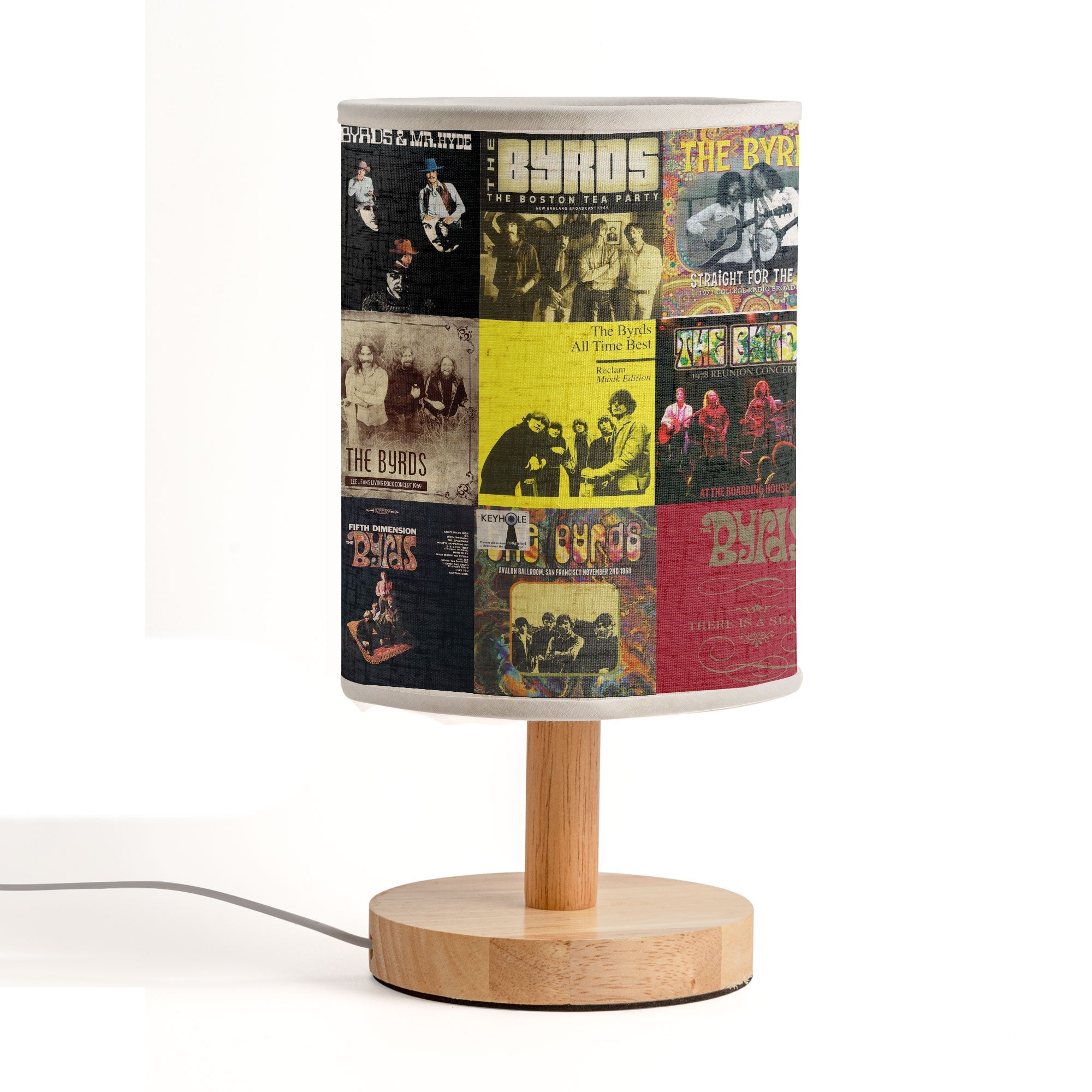 The Byrds Album Art Table Lamp Classic Folk Rock Decorative Light