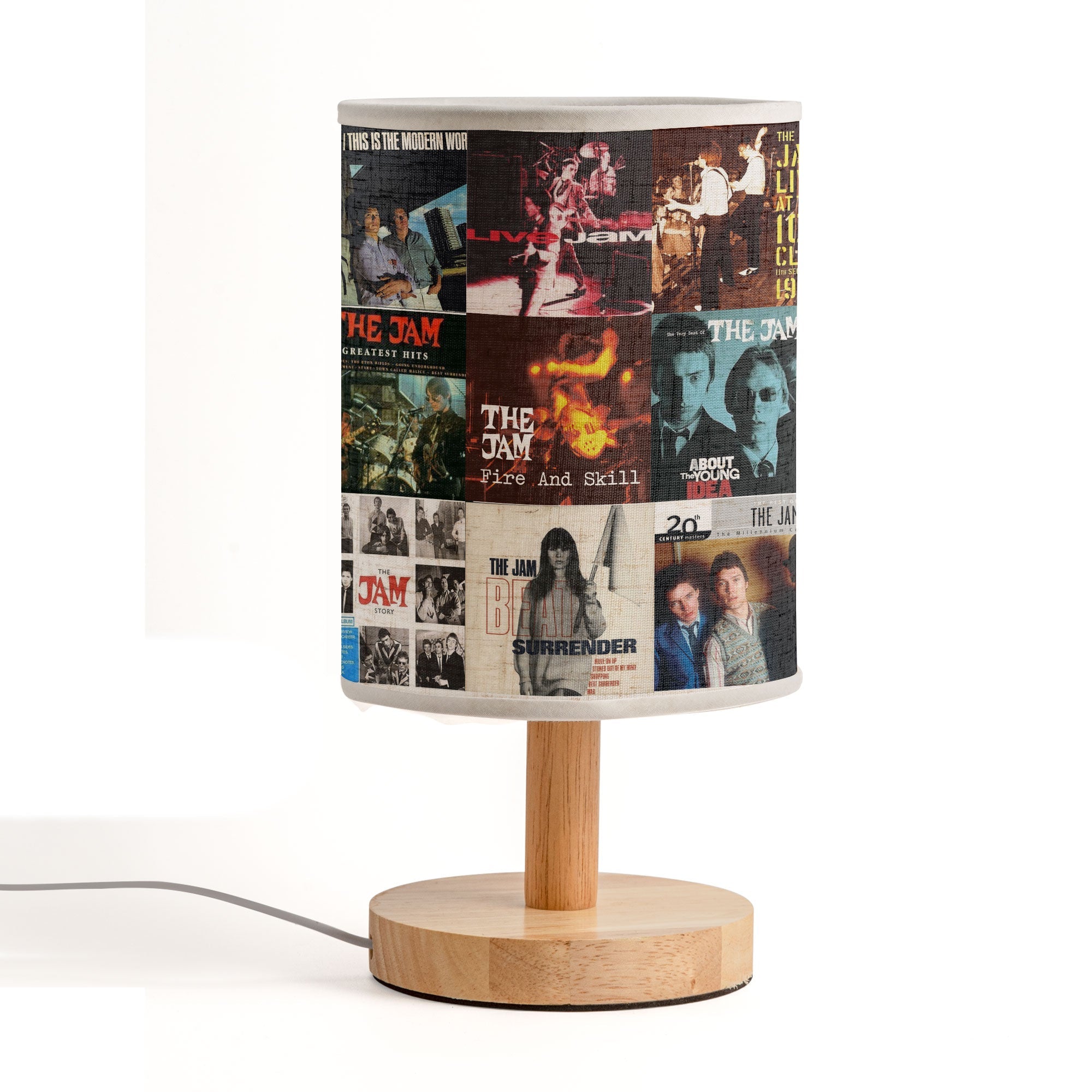 The Jam Album Art Fabric Lamp Retro British Rock Vibes