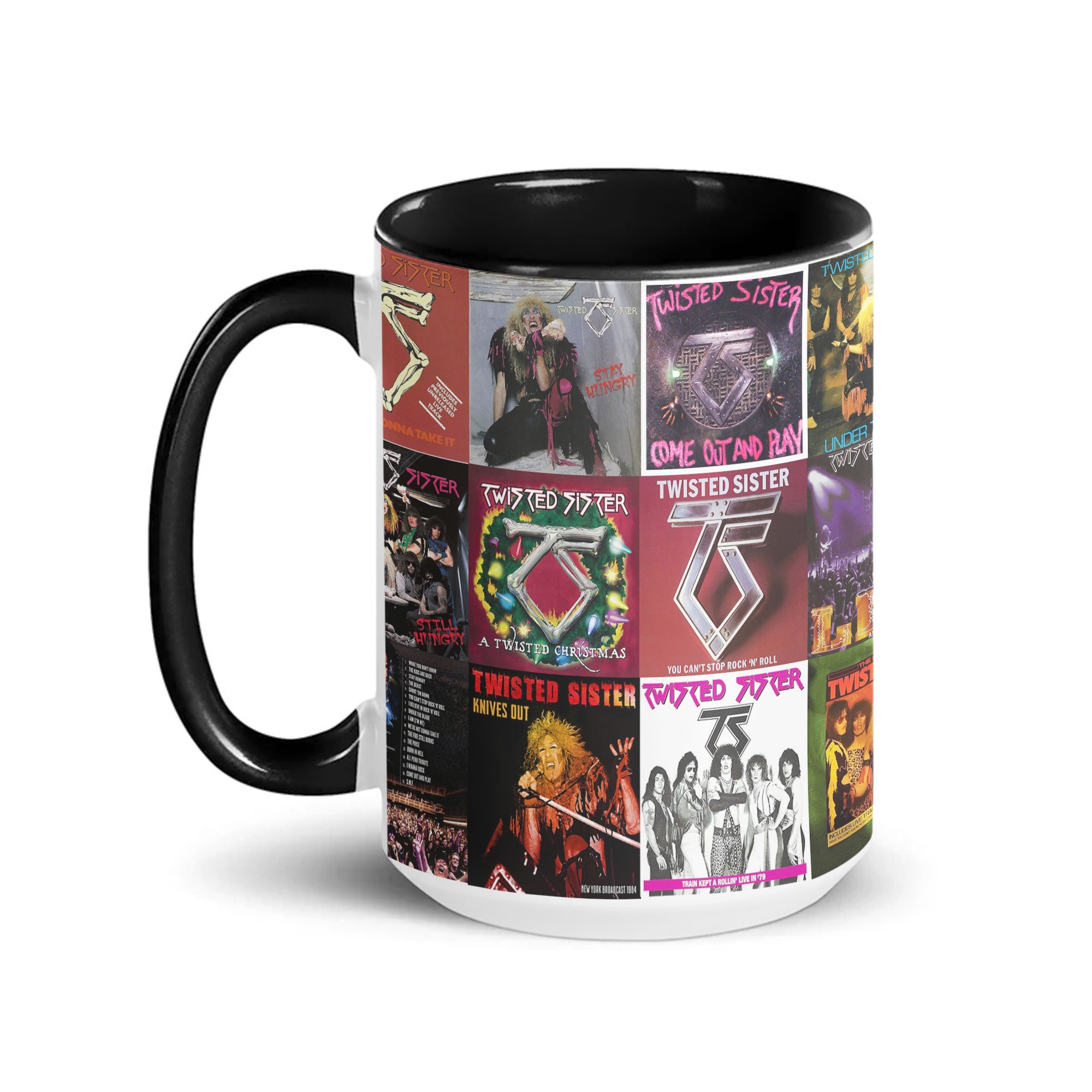 Twisted Sister Accent Mug Heavy Metal Album Cover Collage Gift