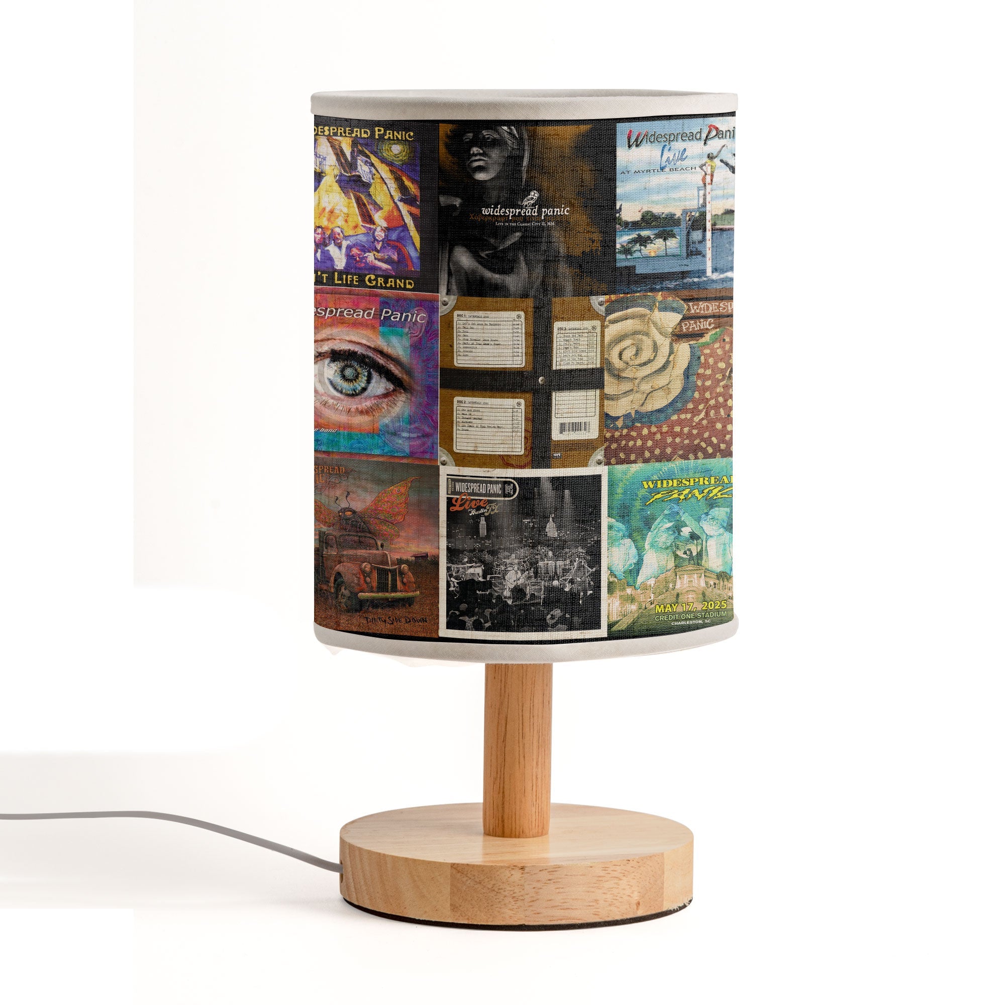 Widespread Panic Album Art Fabric Lamp Jam Band Edition 🎶