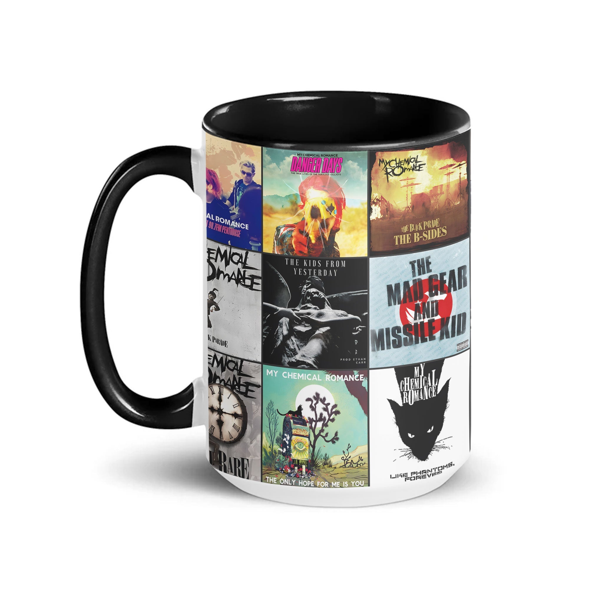 My Chemical Romance Accent Mug Classic Album Cover Collage Gift for Emo & Rock Fans