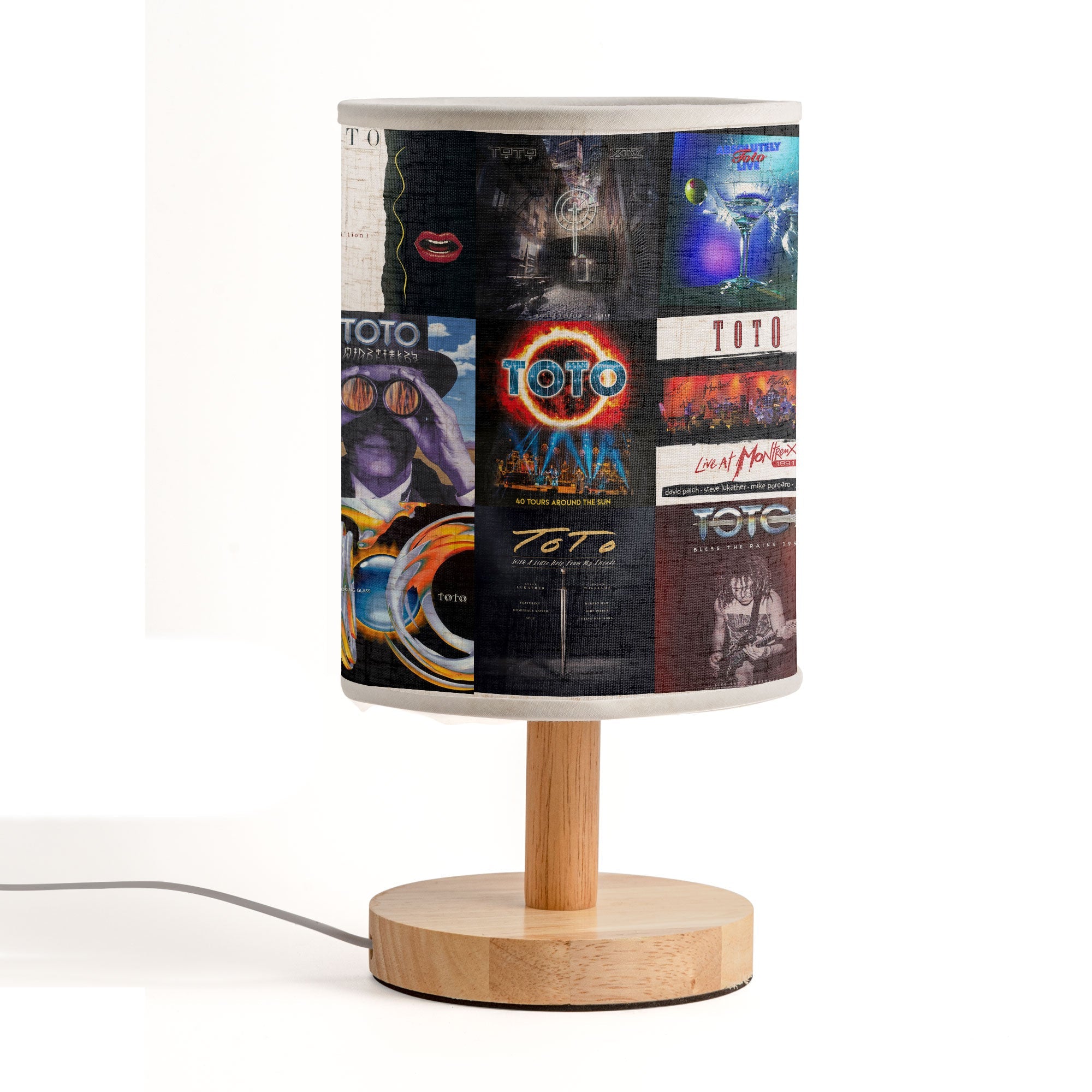 TOTO Fabric Lamp Classic Album Cover Collage Light for Fans