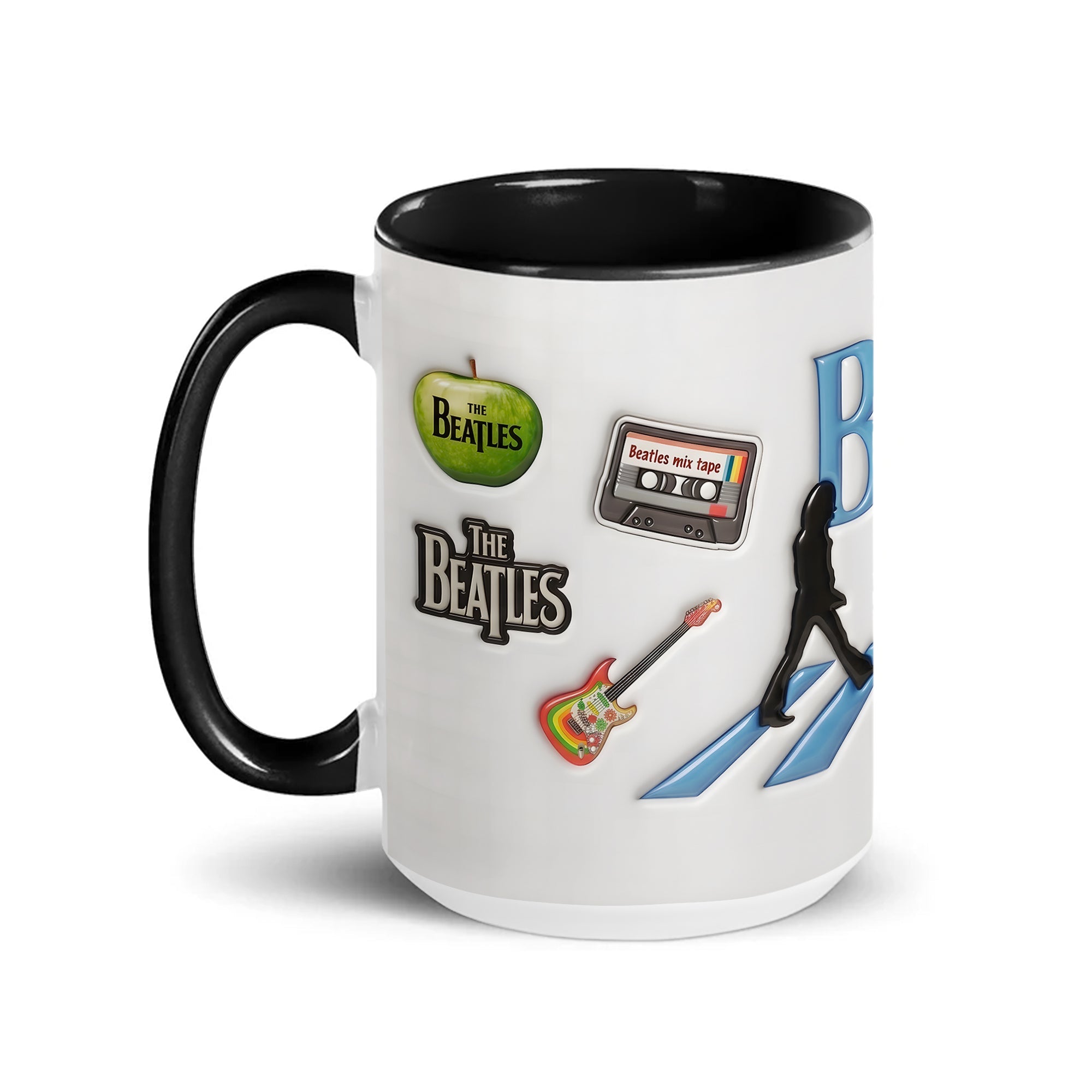 The Beatles Abbey Road Accent Mug Classic Crosswalk Silhouette Coffee Cup