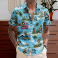 Jimmy Buffett Hawaiian Shirt - Unisex Retro Margaritaville Parrot Surfing Button Up