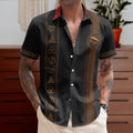 Led Zeppelin Hawaiian Shirt - Unisex Retro Zoso Zeppelin Four Symbols Airship Button Up
