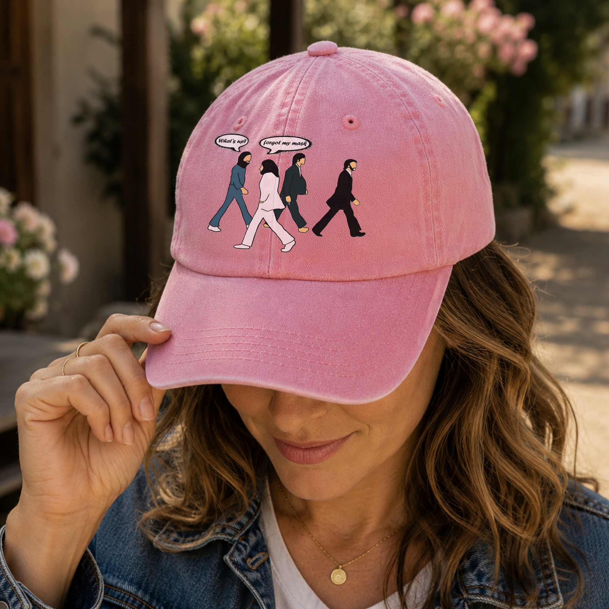 Abbey Road Denim Dad Cap Iconic Walk ( With BOX)
