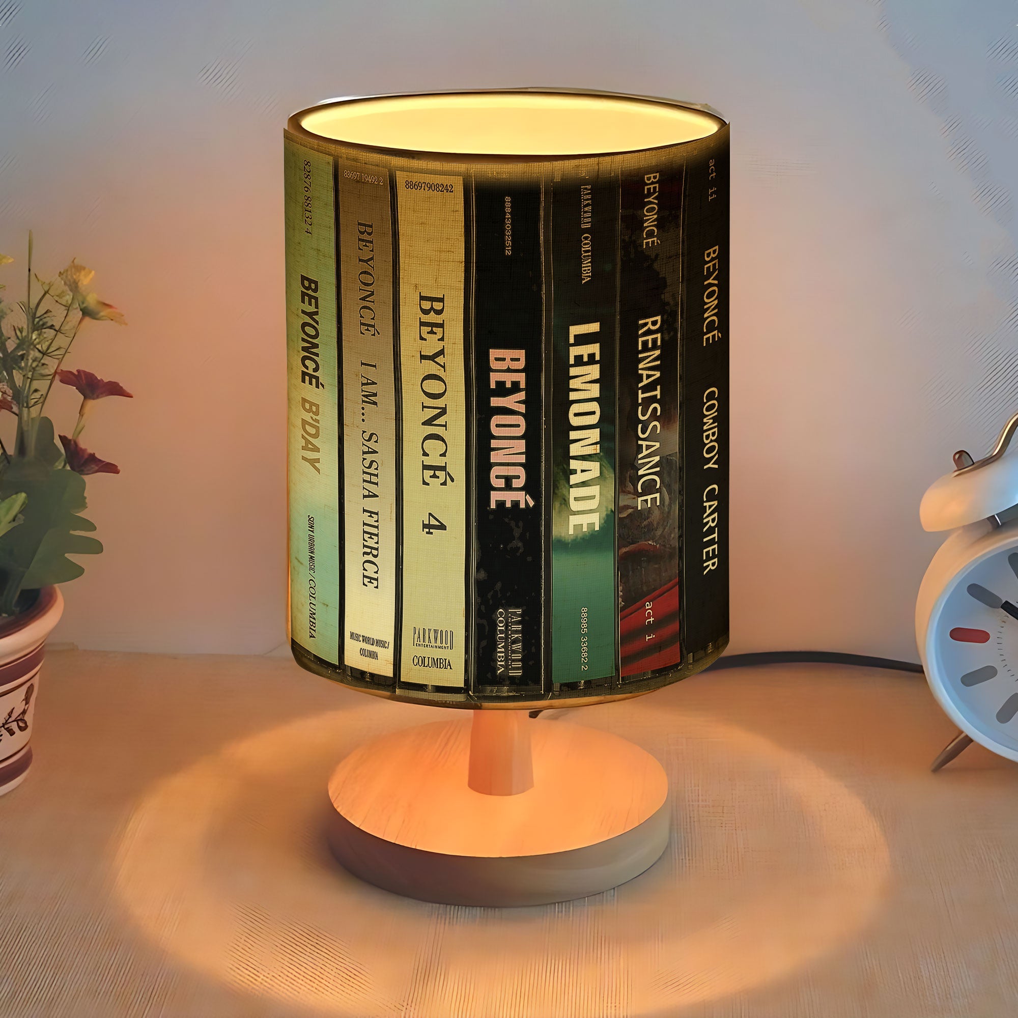 Beyoncé Cassette Tape Inspired Album Fabric Lamp For True Beyhive Fans