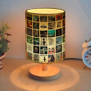 Depeche Mode Album Cover Collage Table Fabric Lamp