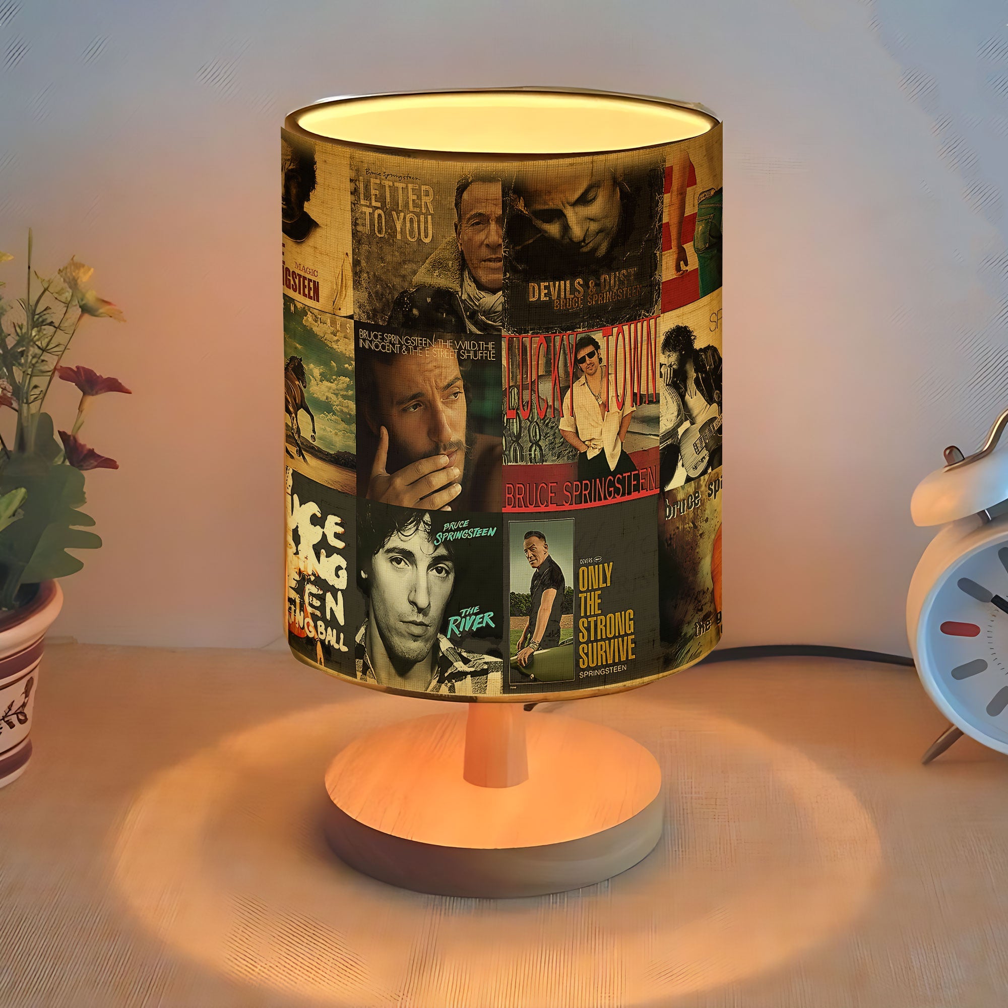 Bruce Springsteen Album Cover Table Lamp Rock Legend Edition