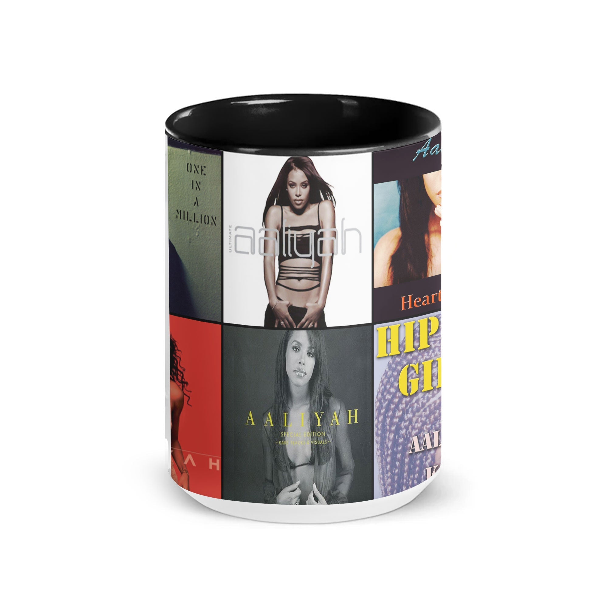 Aaliyah Accent Mug R&B Icon Album Cover Collage Gift