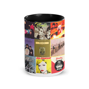 Blondie Accent Mug Classic Album Cover Collage Gift for Retro Music Lovers