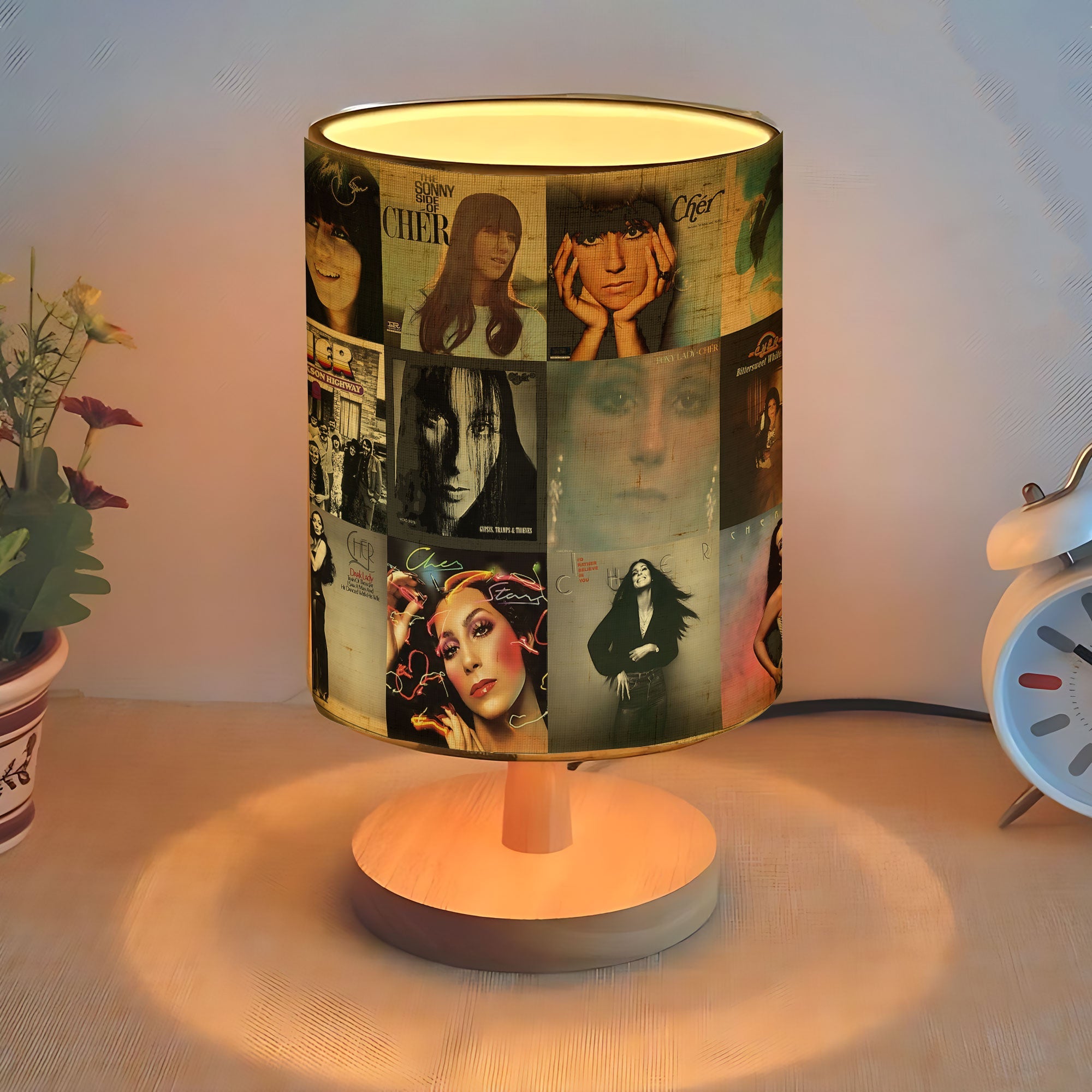 Cher Albums Fabric Lamp A Tribute to the Goddess of Pop ✨