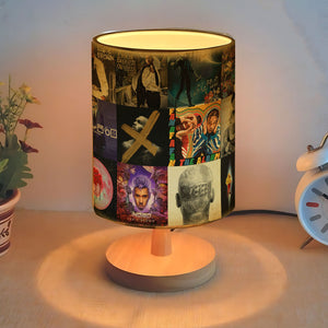 Chris Brown Album Collage Fabric Lamp R&B Soul Aesthetic Lighting