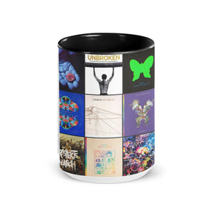 Coldplay Accent Mug Classic Album Cover Collage Gift