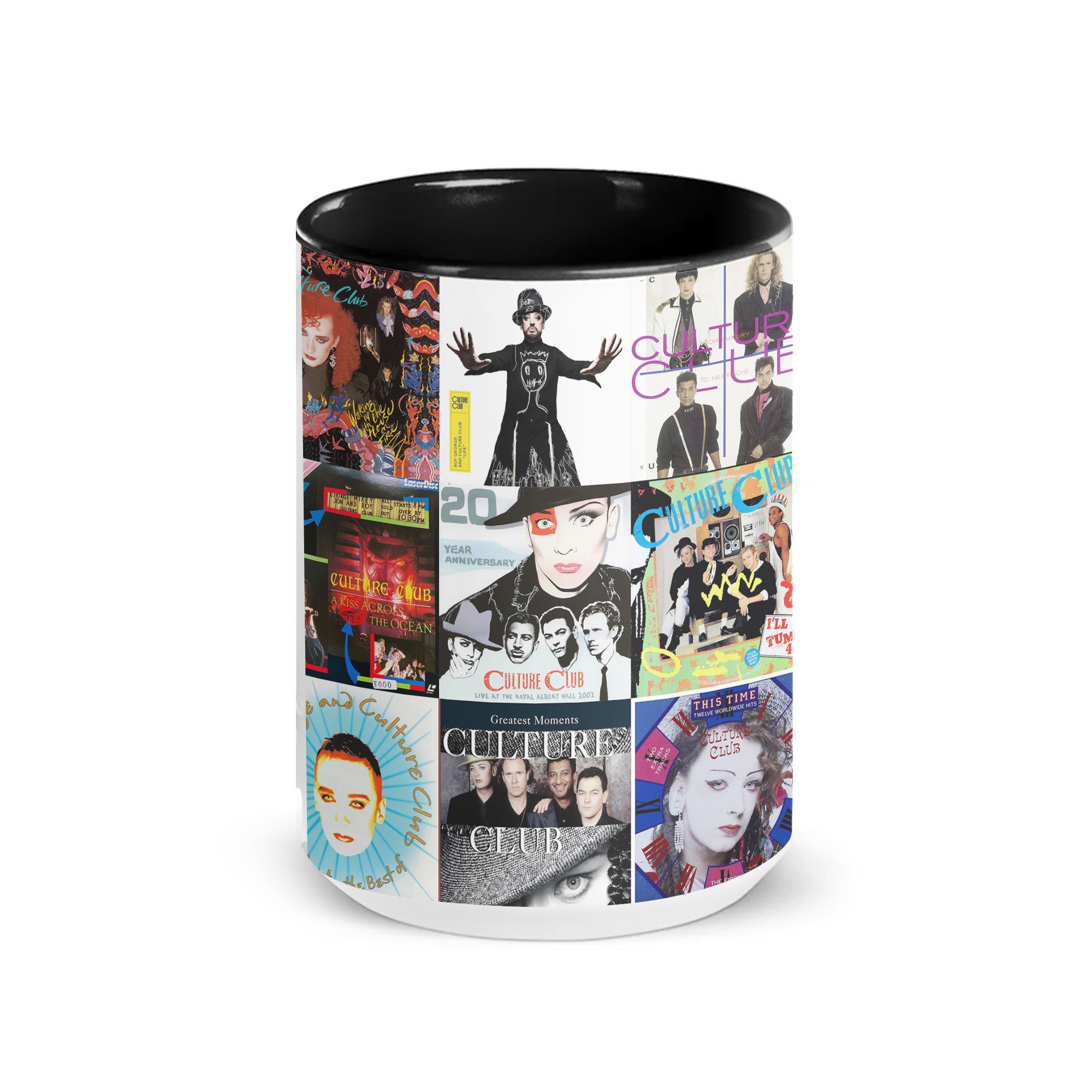 Culture Club Accent Mug Retro Pop Icon Album Collage Gift
