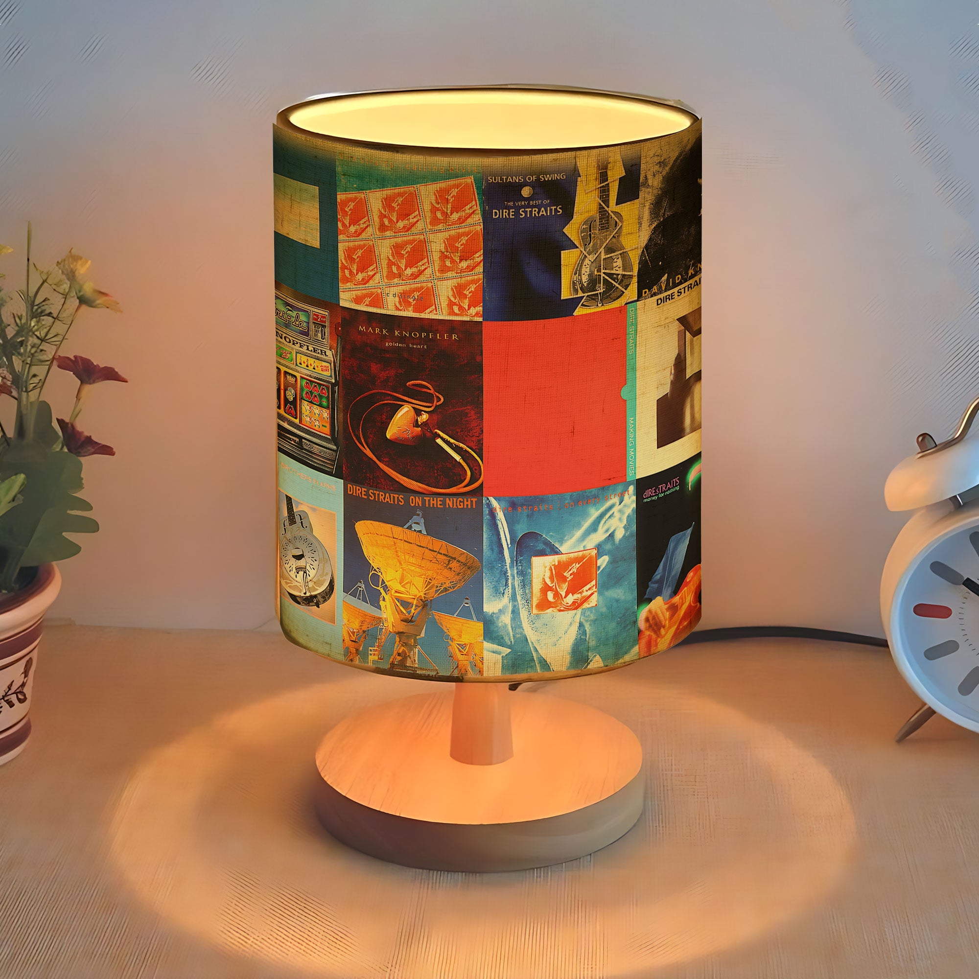 Dire Straits Album Fabric Lamp A Classic Rock Glow