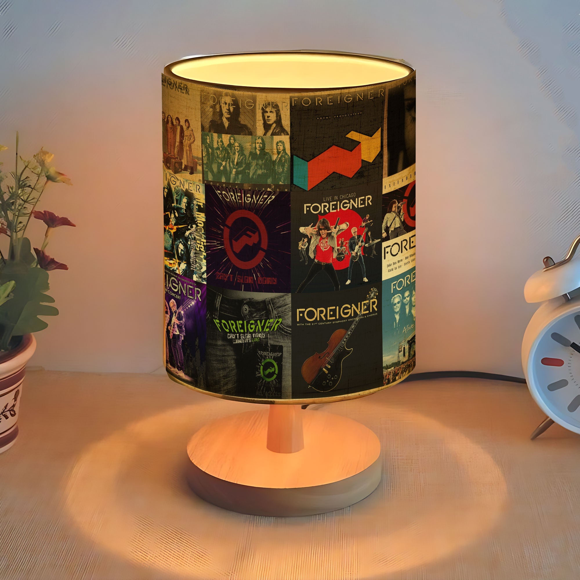 Foreigner Album Art Lamp Classic Rock Band Lamp for 70s & 80s Music Lovers