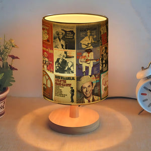 Hank Williams Fabric Lamp A Classic Country Glow for True Music Fans