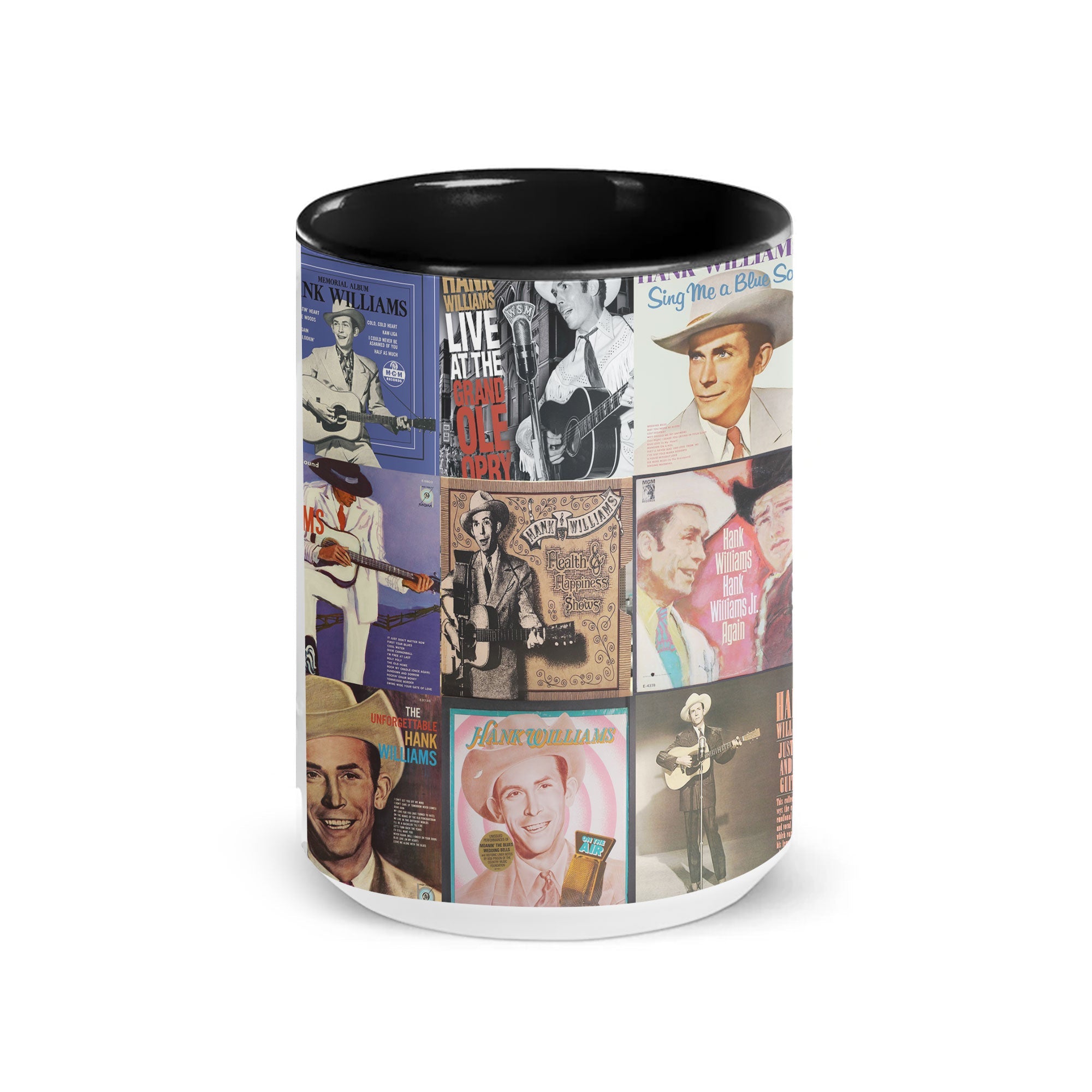 Hank Williams Accent Mug Country Music Legend Album Collage Gift