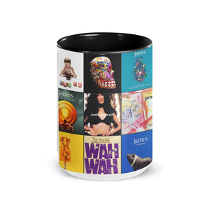 James Accent Mug Album Cover Collage for Indie Rock Fans
