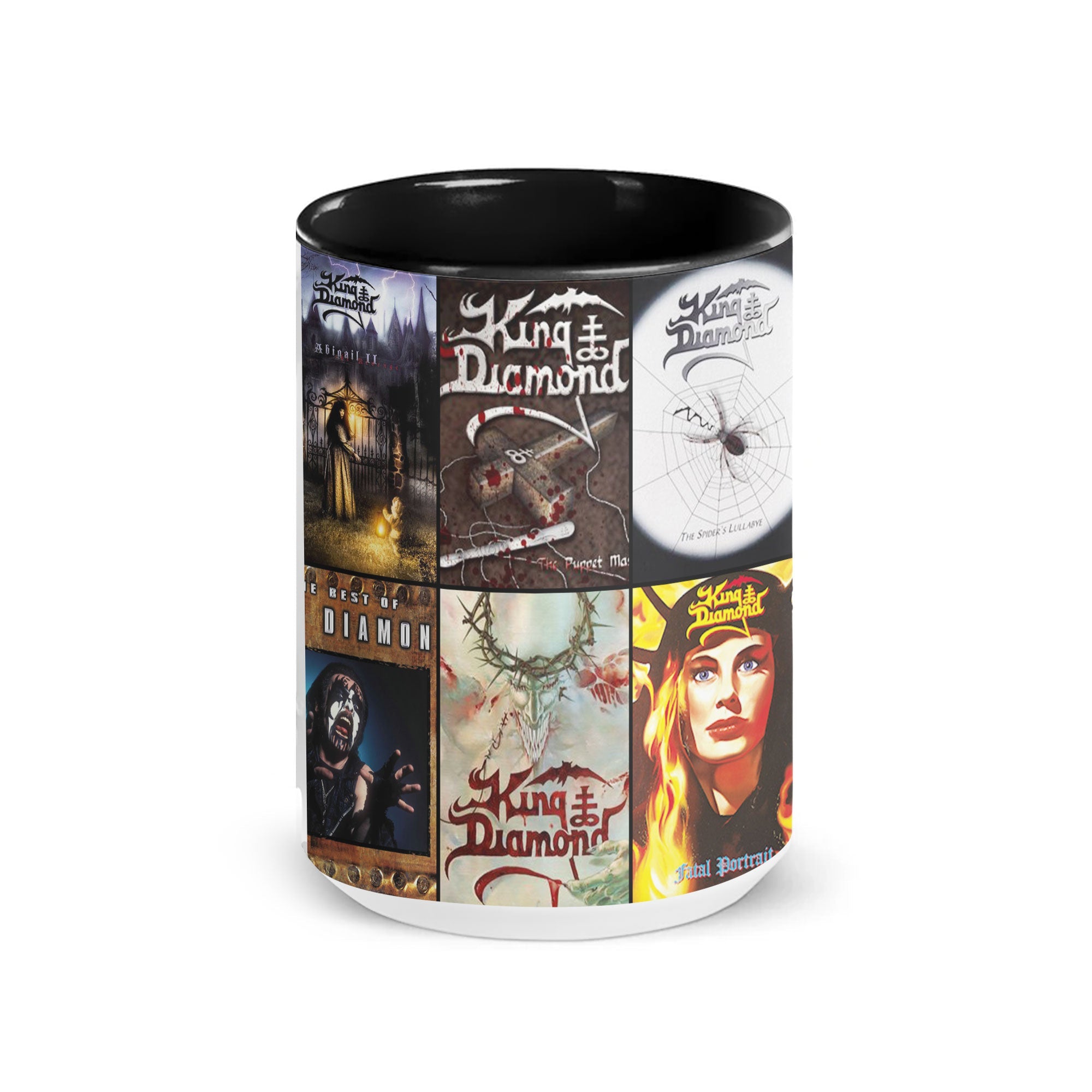 King Diamond Accent Mug Heavy Metal Album Cover Collage Gift