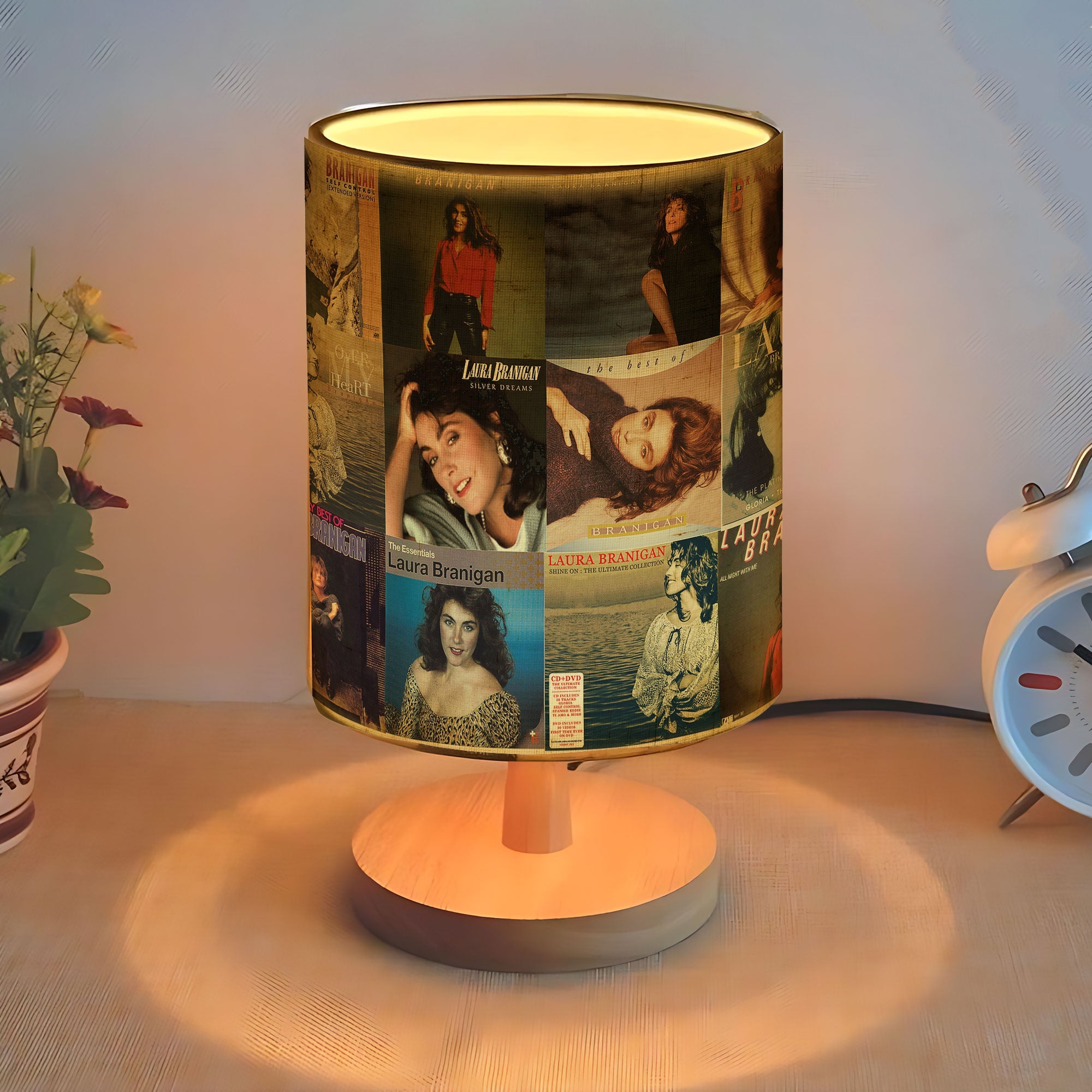 Laura Branigan Album Cover Lamp ’80s Pop Nostalgia Home Decor