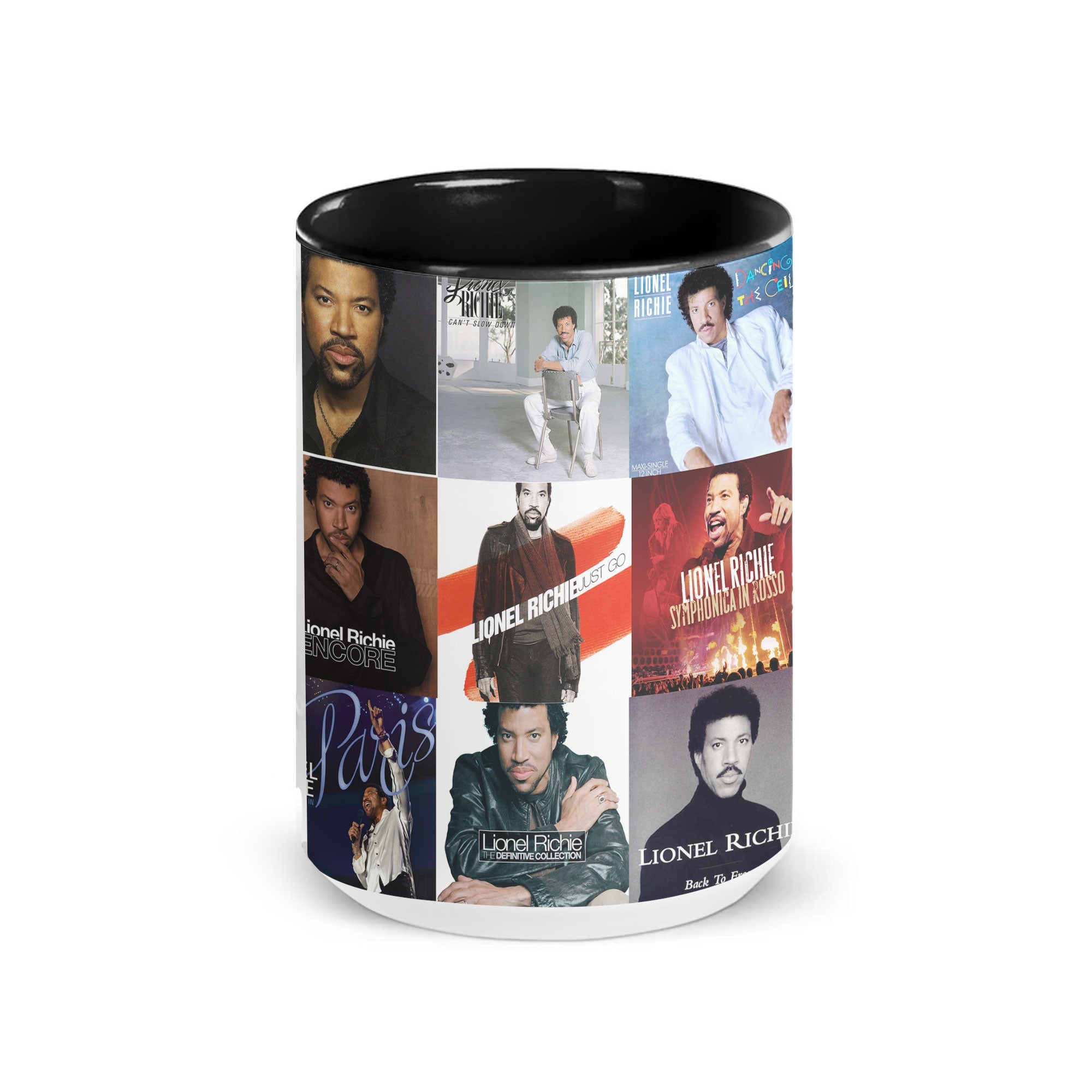Lionel Richie Accent Mug Soulful Classics Album Cover Collage Gift