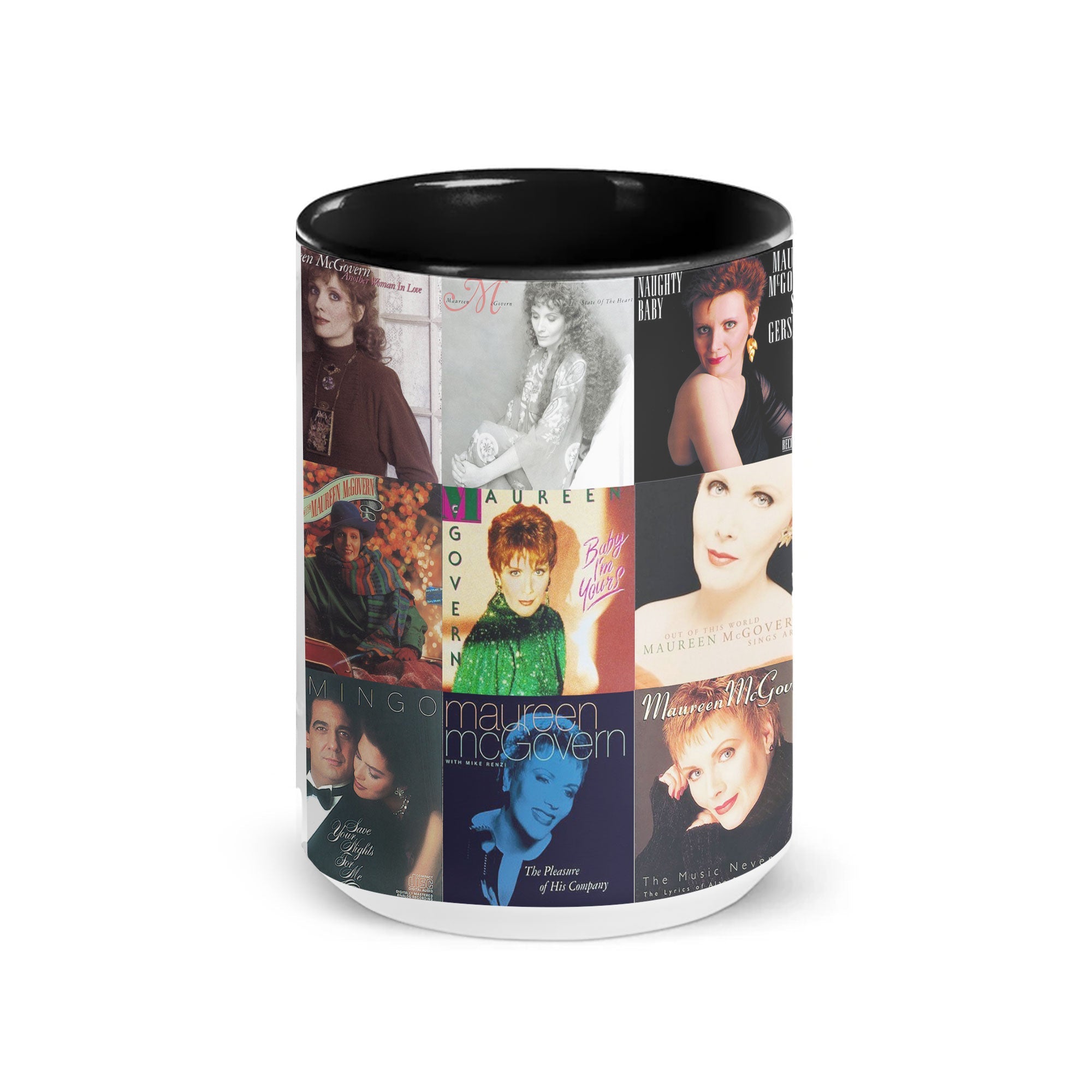 Maureen McGovern Accent Mug Classic Vocal Icon Album Cover Collage Gift