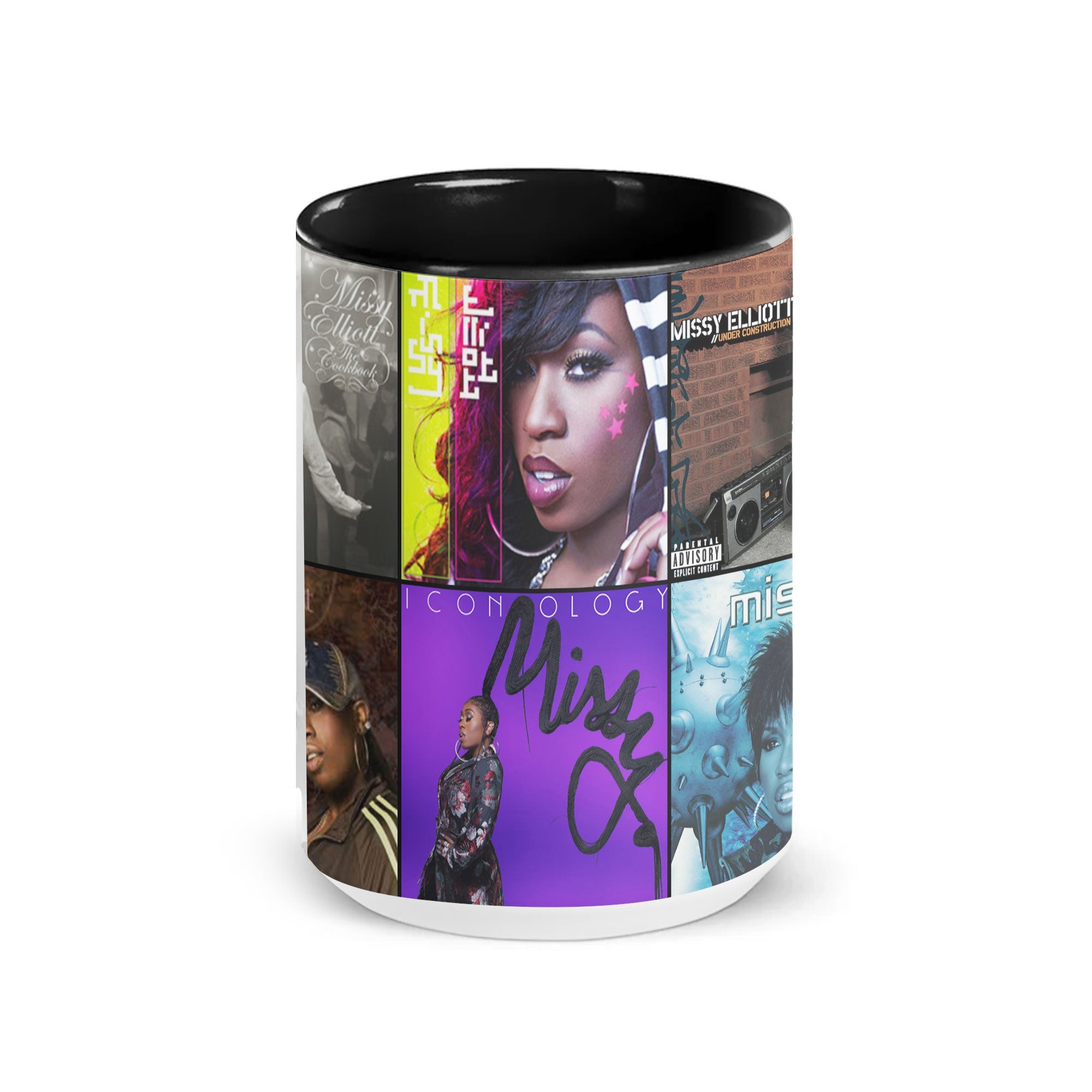 Missy Elliott Accent Mug Hip-Hop Icon Album Cover Collage Gift