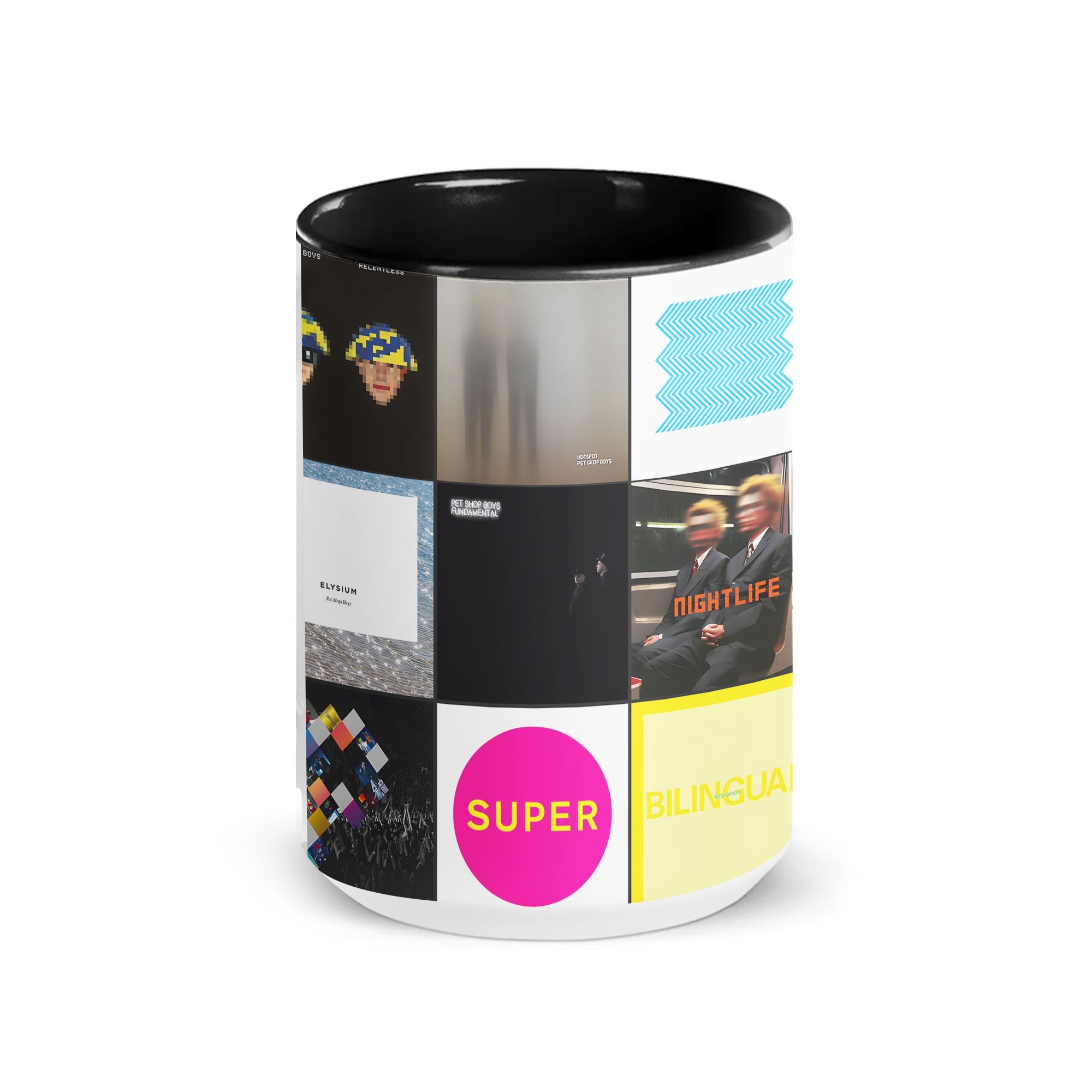 Pet Shop Boys Accent Mug Modern Album Art Collage Gift