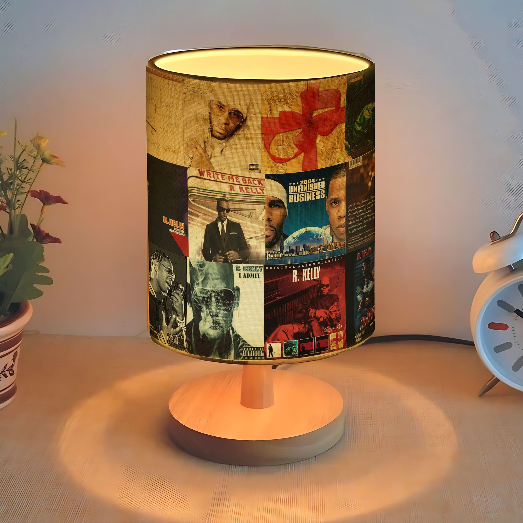 R&B Soul Glow R. Kelly Albums Fabric Lamp
