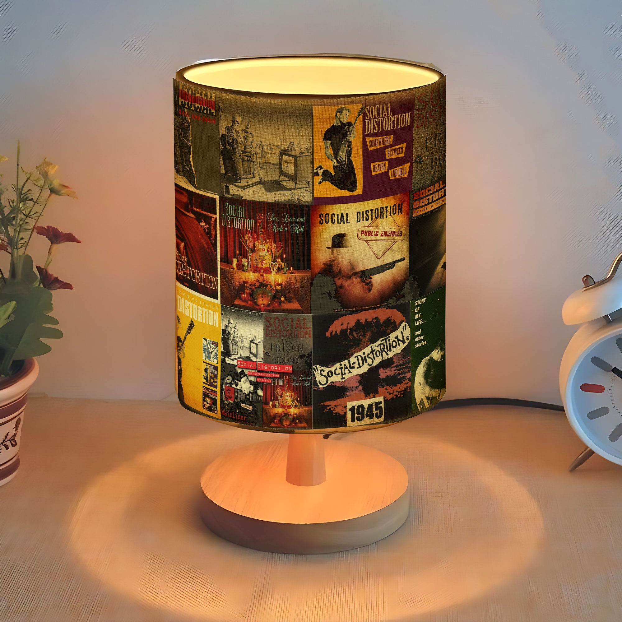 Punk Spirit Glow Social Distortion Albums Fabric Lamp