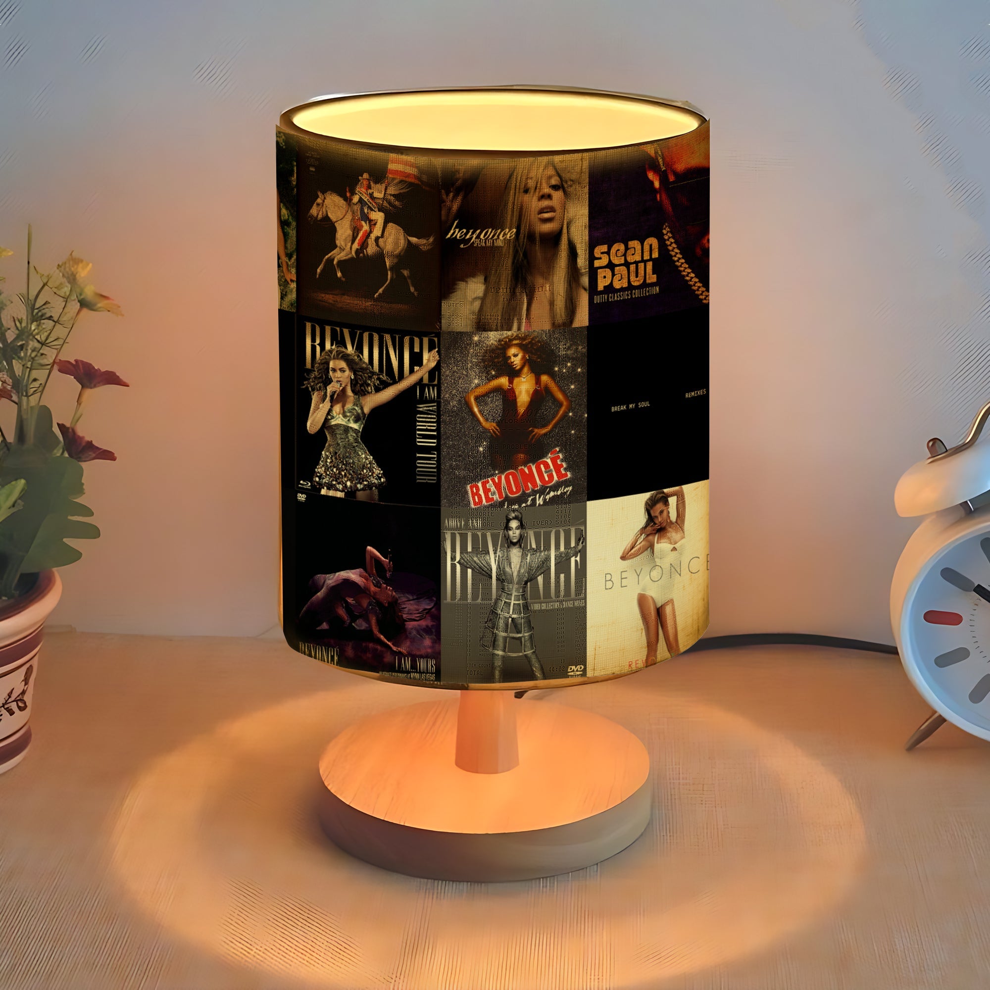 Beyoncé Fabric Lamp Iconic Album Cover Table Light