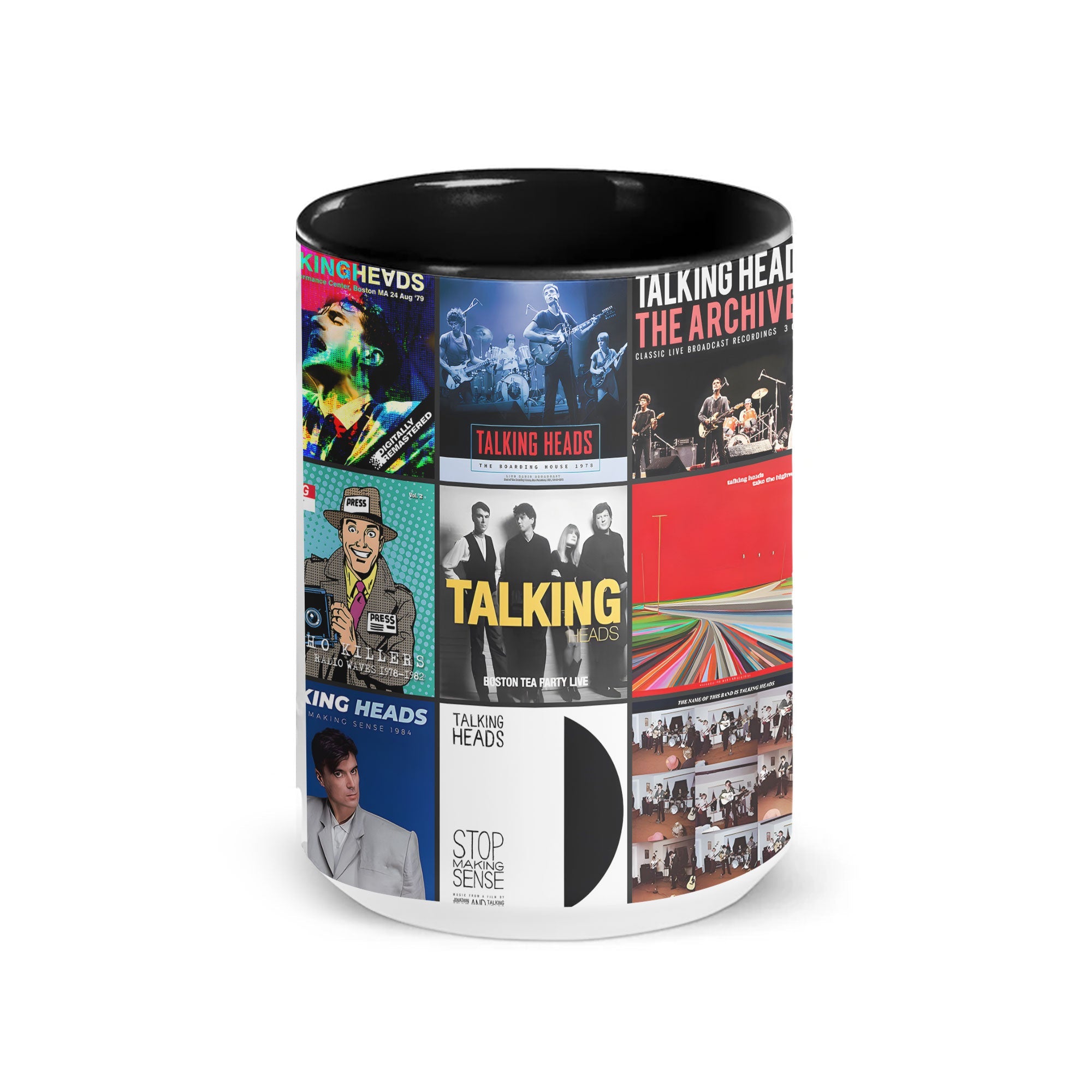 Talking Heads Accent Mug Classic Album Cover Collage Gift