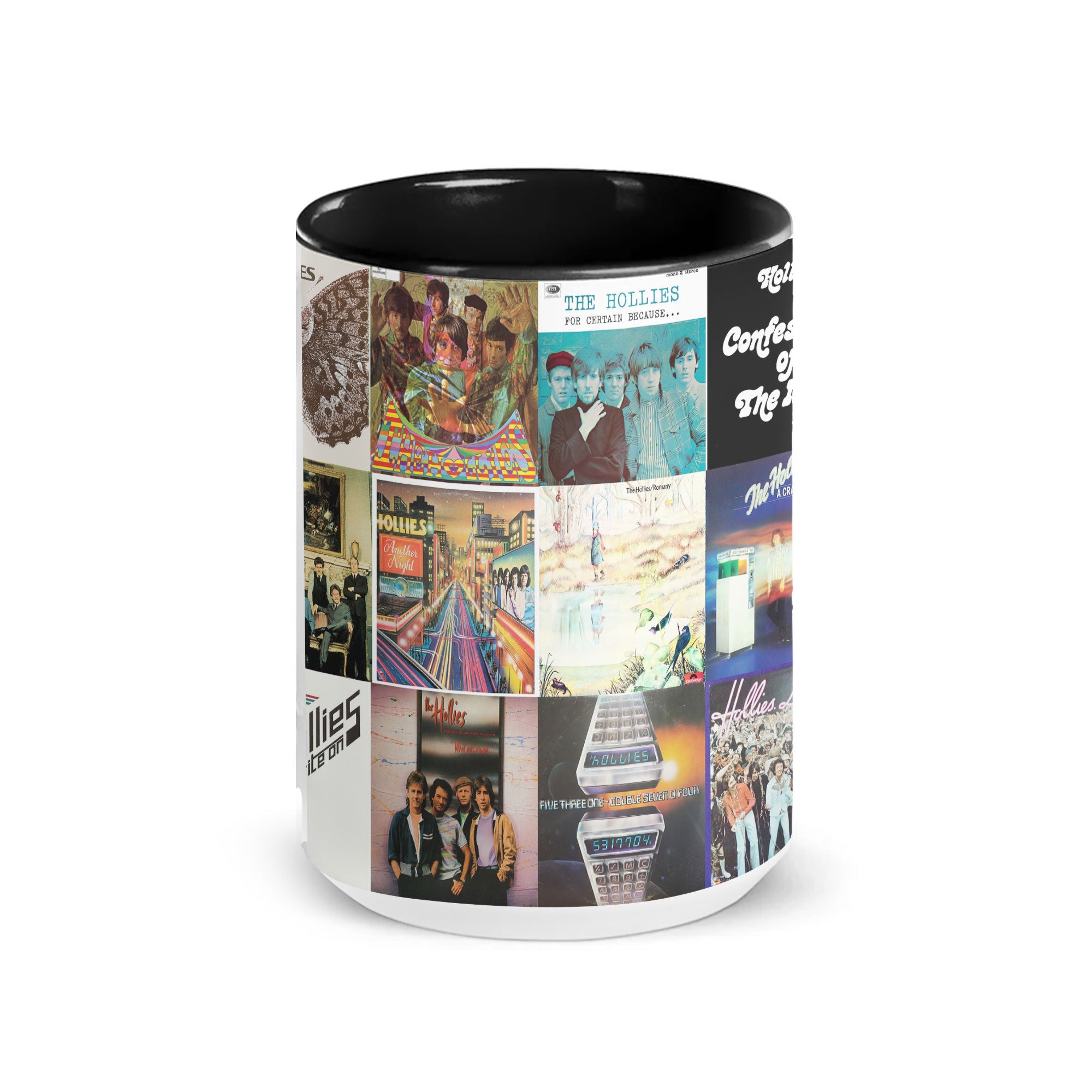 The Hollies Accent Mug Classic Harmony-Rock Album Collage Gift