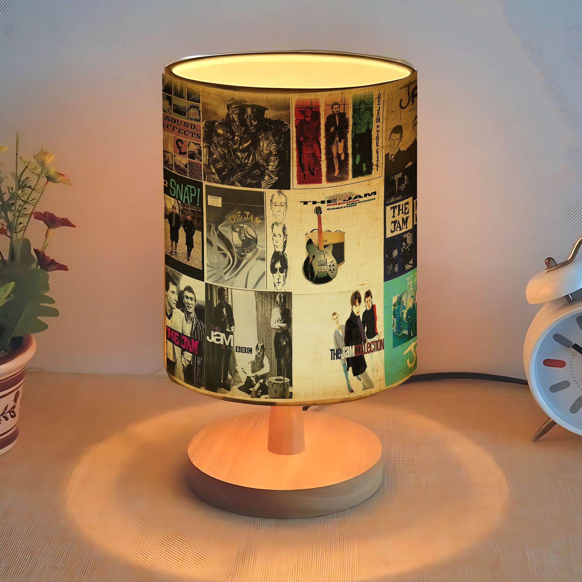 The Jam Album Art Fabric Lamp Retro British Rock Vibes