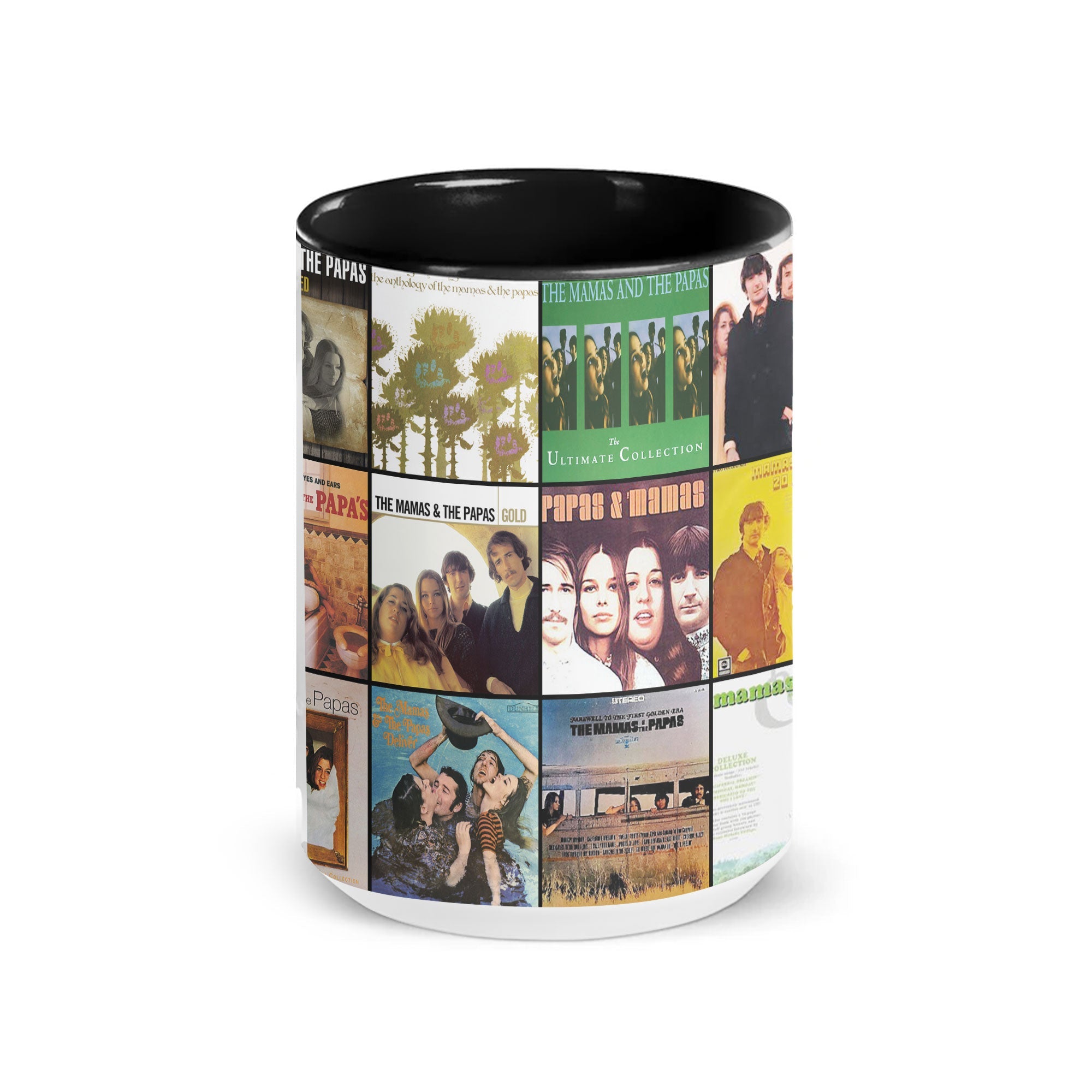 The Mamas & The Papas Accent Mug Folk-Rock Classics Album Collage Gift