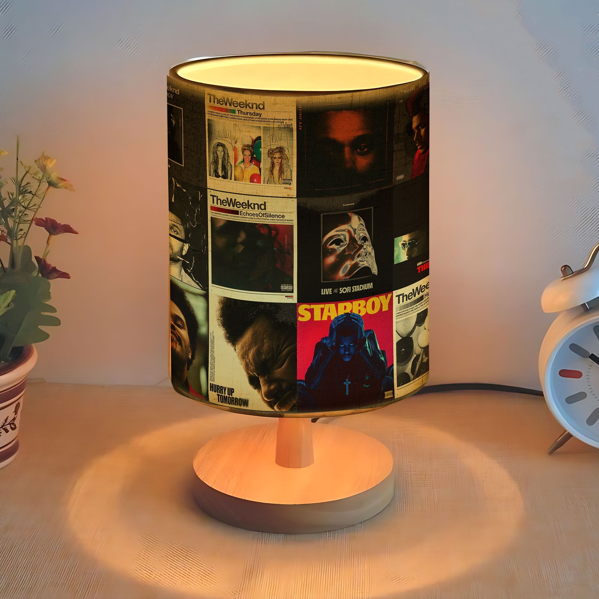 After Hours Glow The Weeknd Albums Fabric Lamp