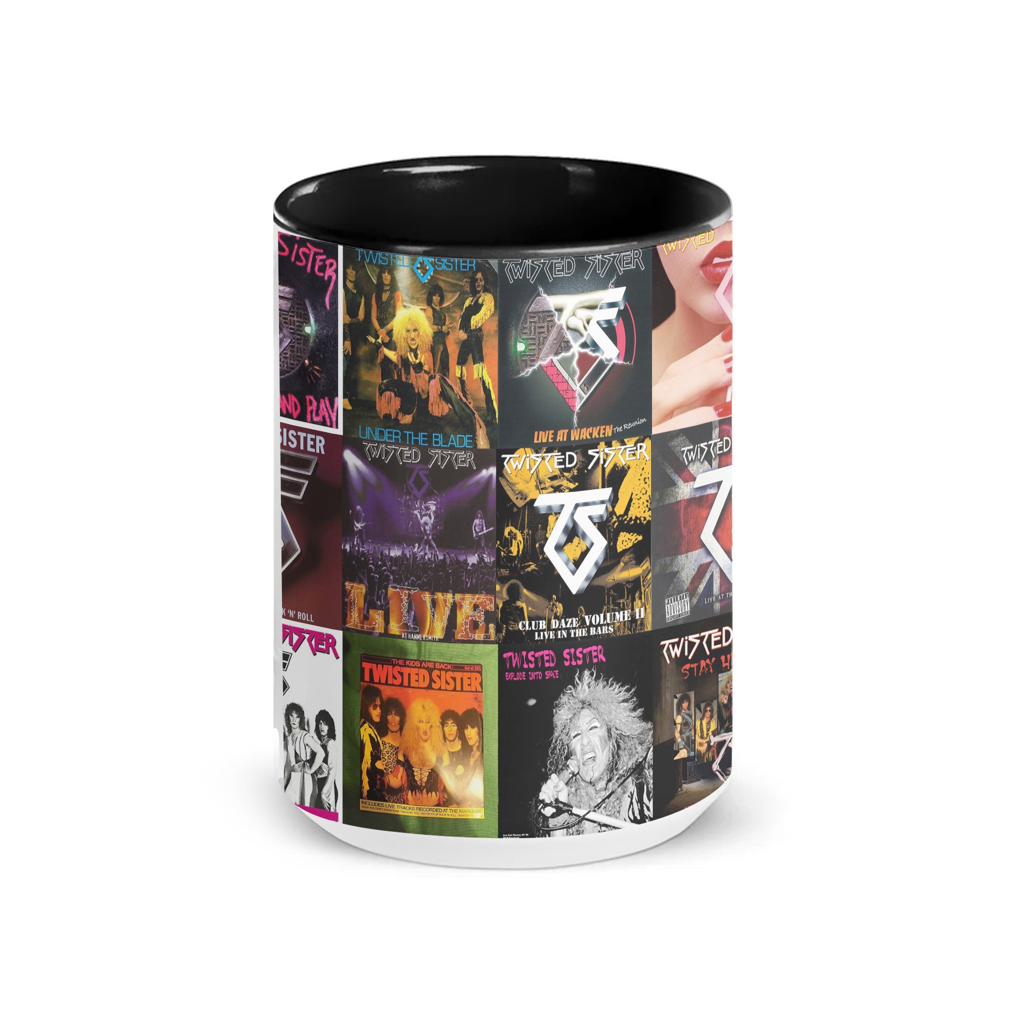 Twisted Sister Accent Mug Heavy Metal Album Cover Collage Gift