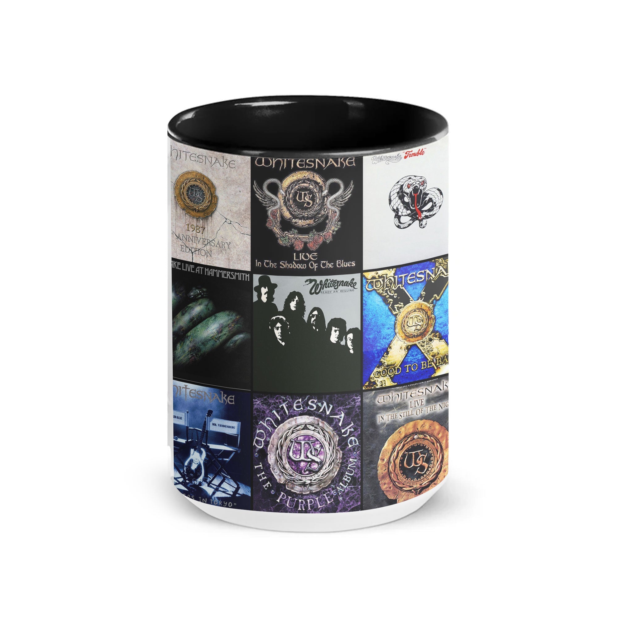 Whitesnake Accent Mug Classic Rock Nostalgia Collage Gift