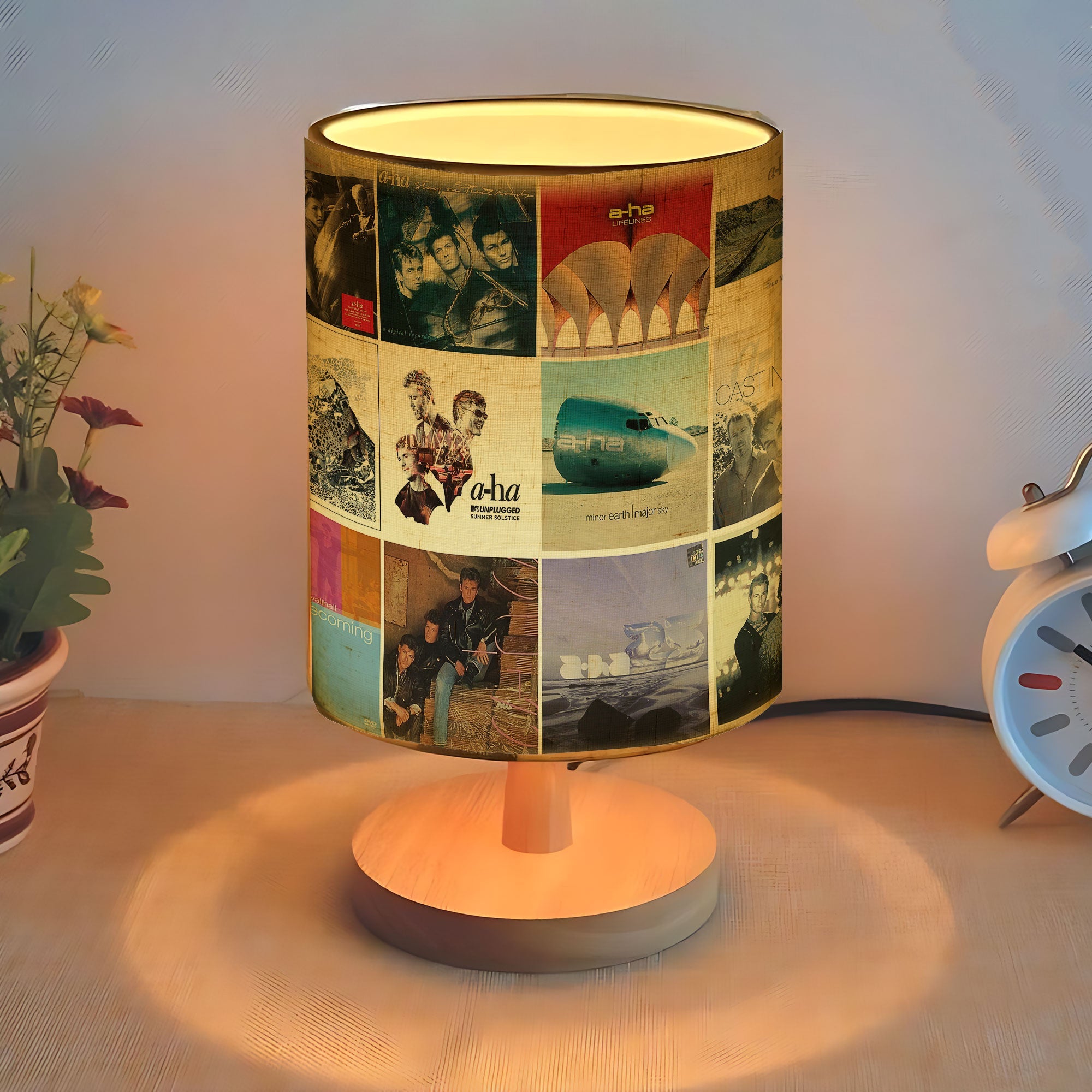A-ha Album Art Fabric Lamp Relive the Magic of the ’80s