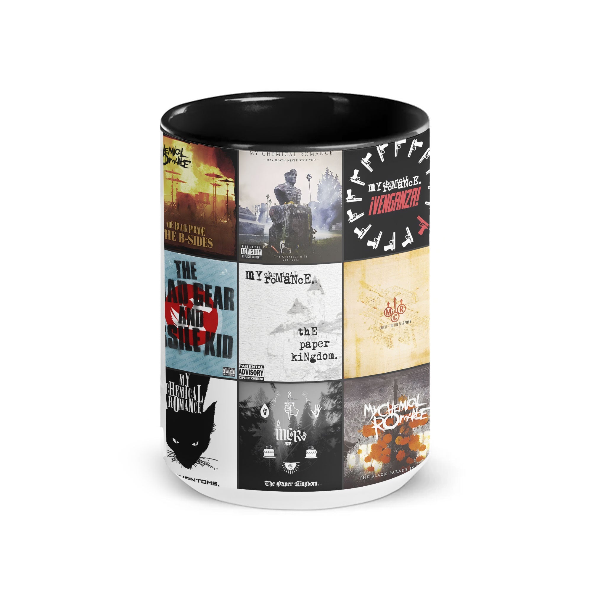 My Chemical Romance Accent Mug Classic Album Cover Collage Gift for Emo & Rock Fans