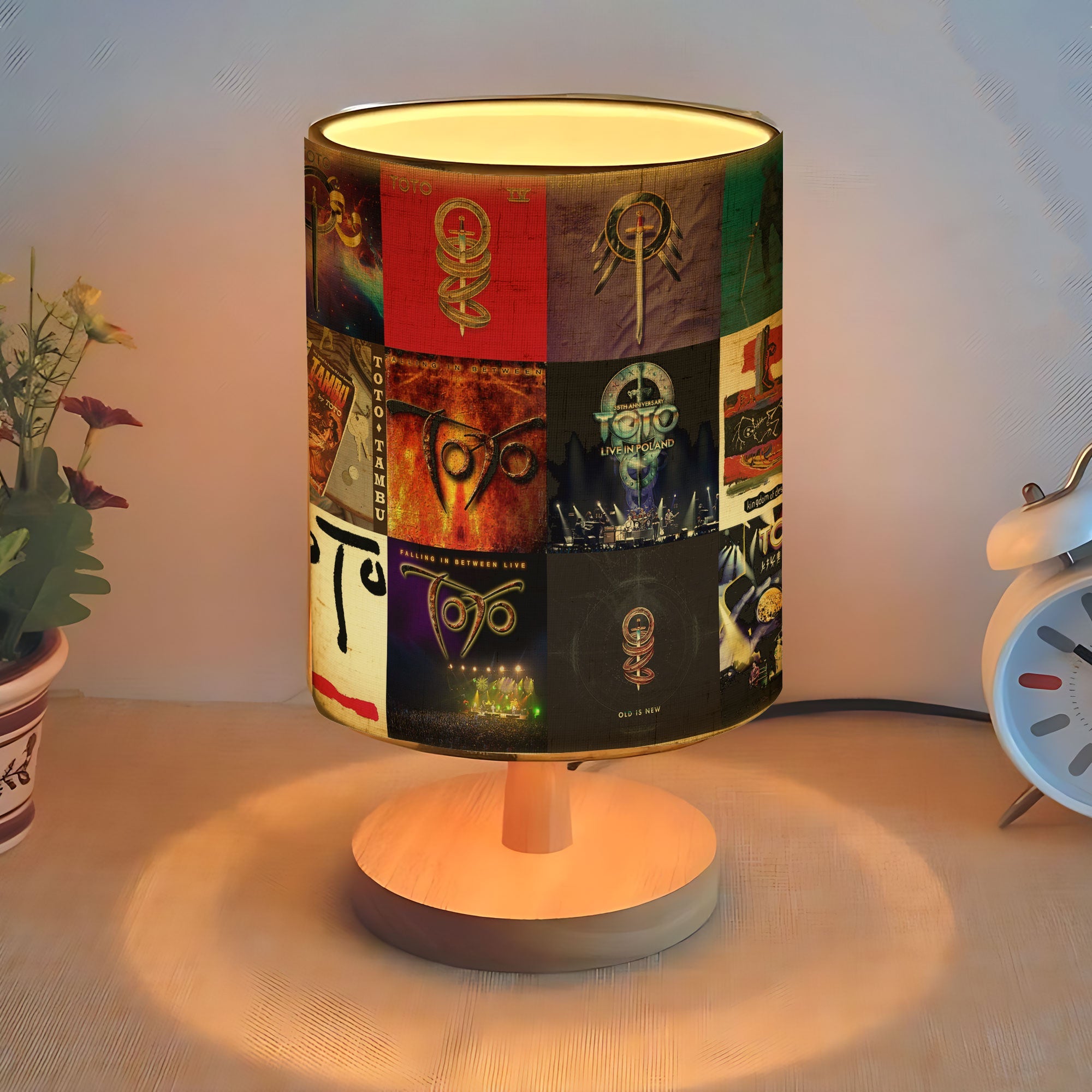 TOTO Fabric Lamp Classic Album Cover Collage Light for Fans